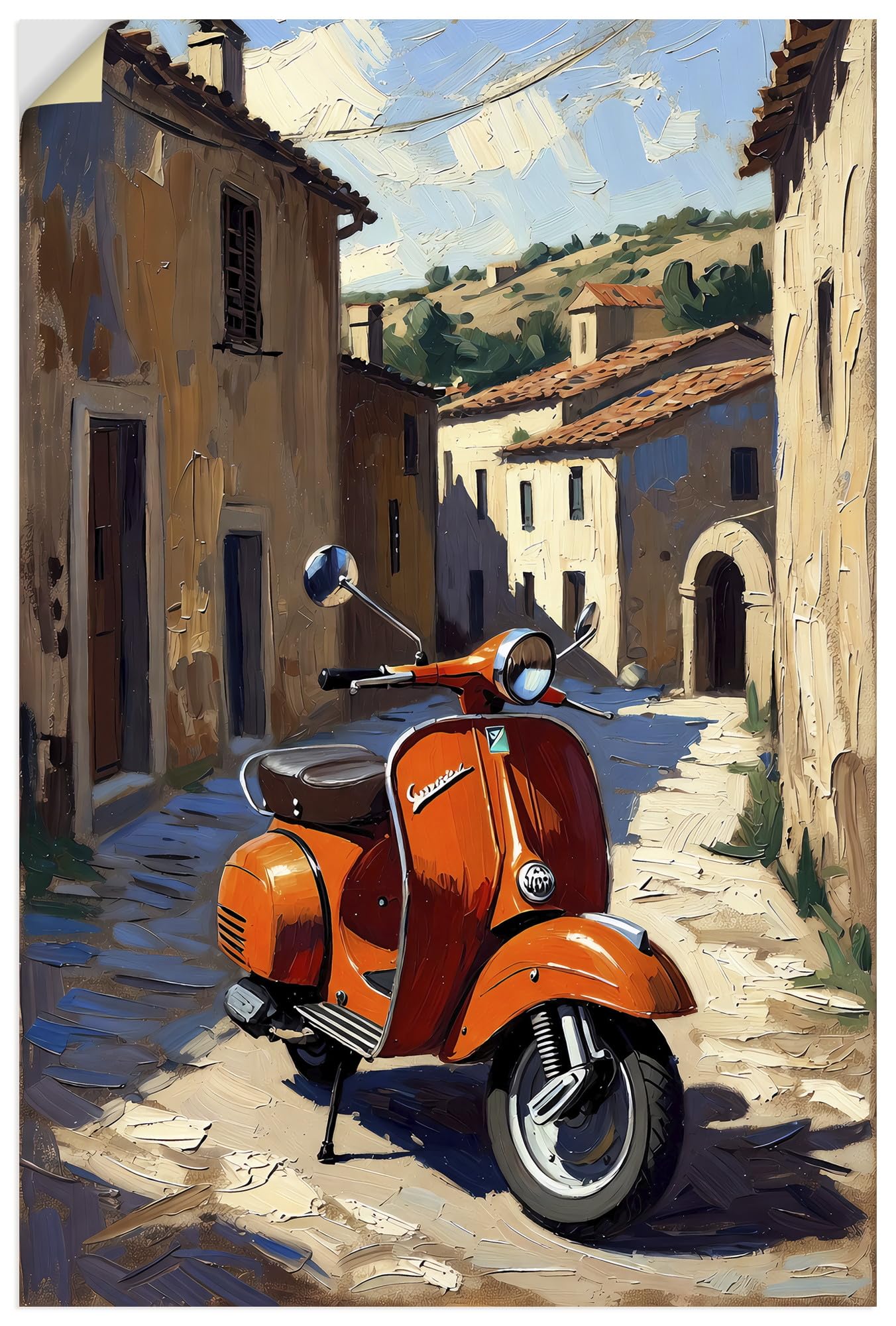 artland-wandaufkleber-vespa-rom-wandtattoo-40x60-cm-rot image 7