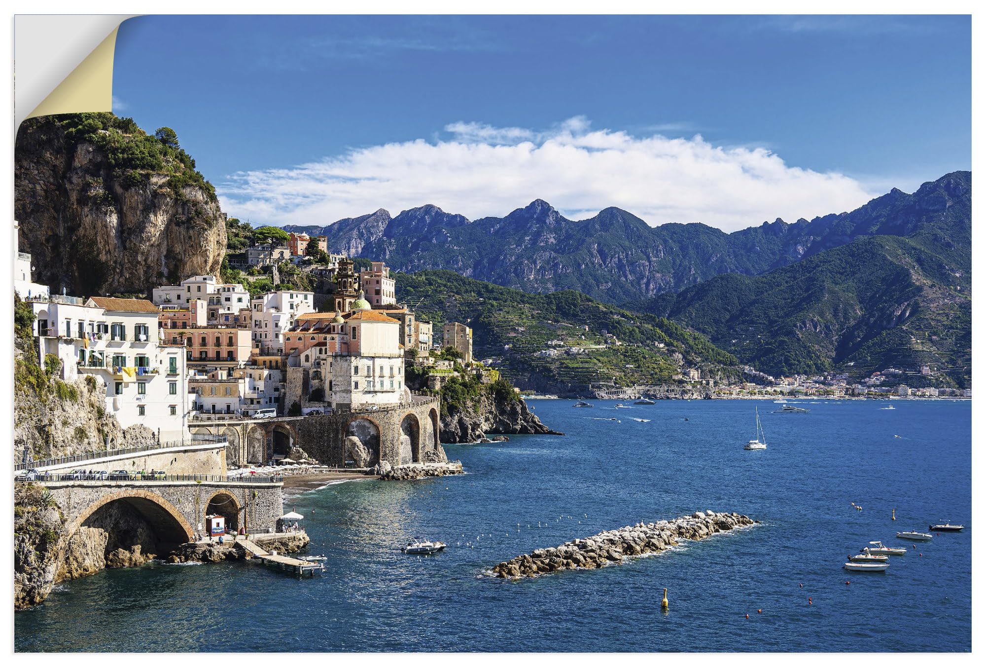 artland-wandaufkleber-ravello-italien-wandtattoo-30x40-cm-mediterran image 7