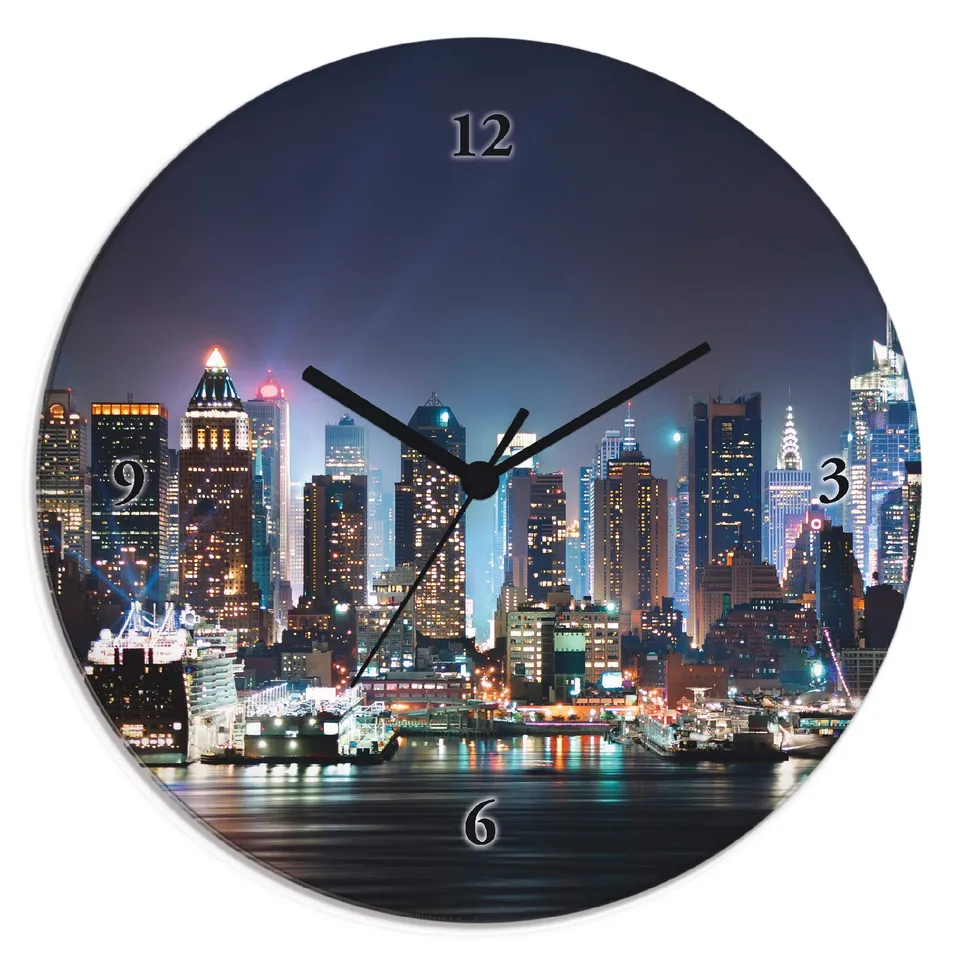 artland-wanduhren-new-york-times-square-funkuhr-30-cm image 1