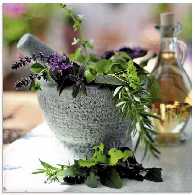 artland-glasbilder-kr-utermix-glasbild-stillleben-mediterran-f-r-k-che image 1