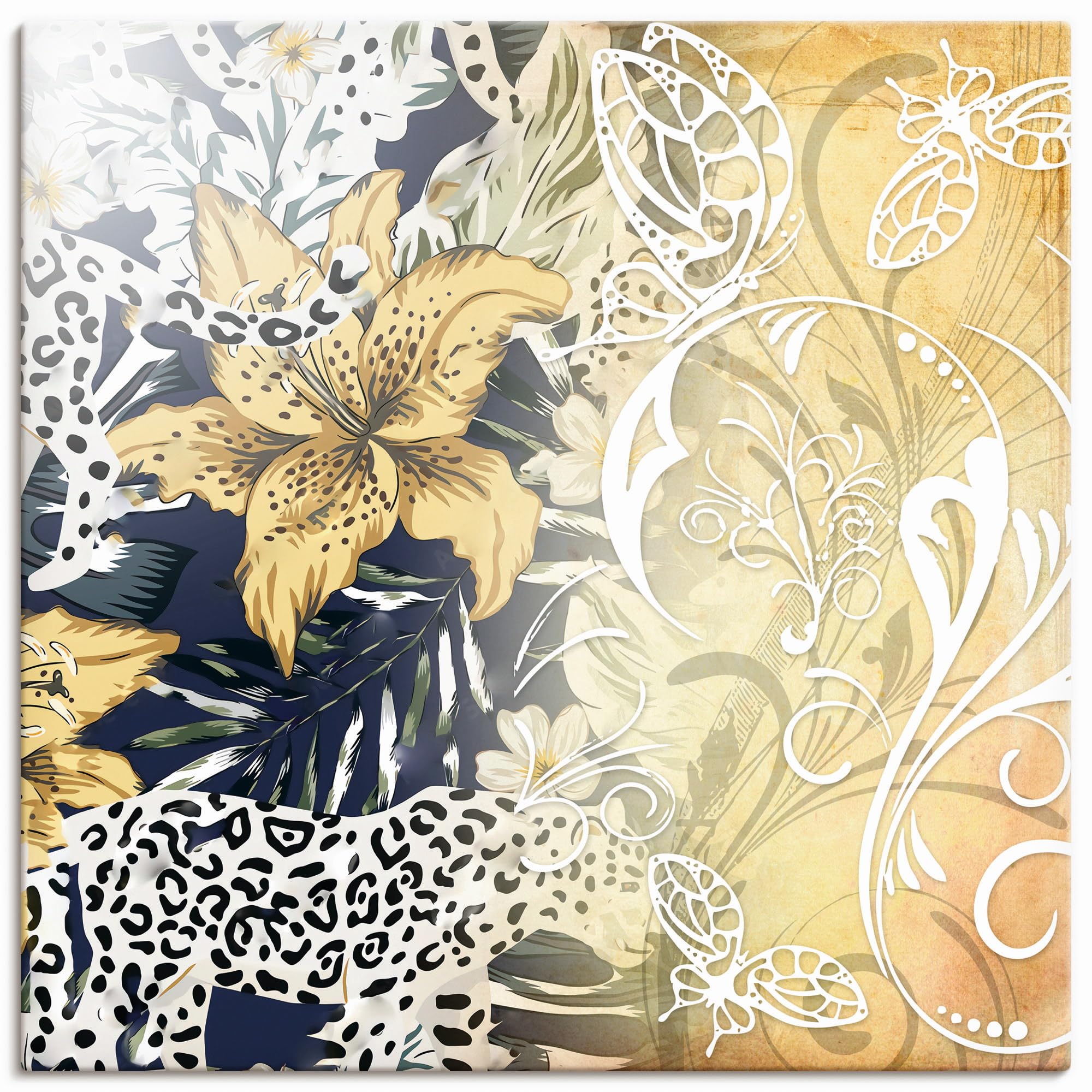 artland-leinwandbild-u5gx-hirsch-wald-40x40-cm-canvas image 6