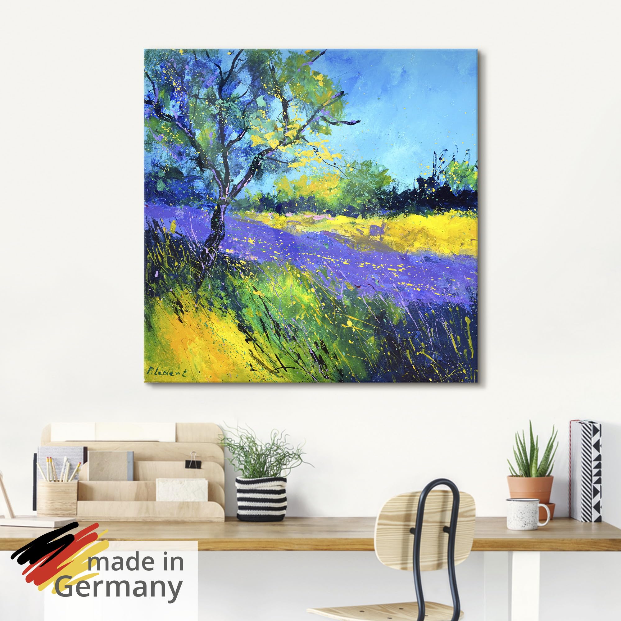 artland-glasbilder-lavendel-glasbild-30x30-gelb image 5