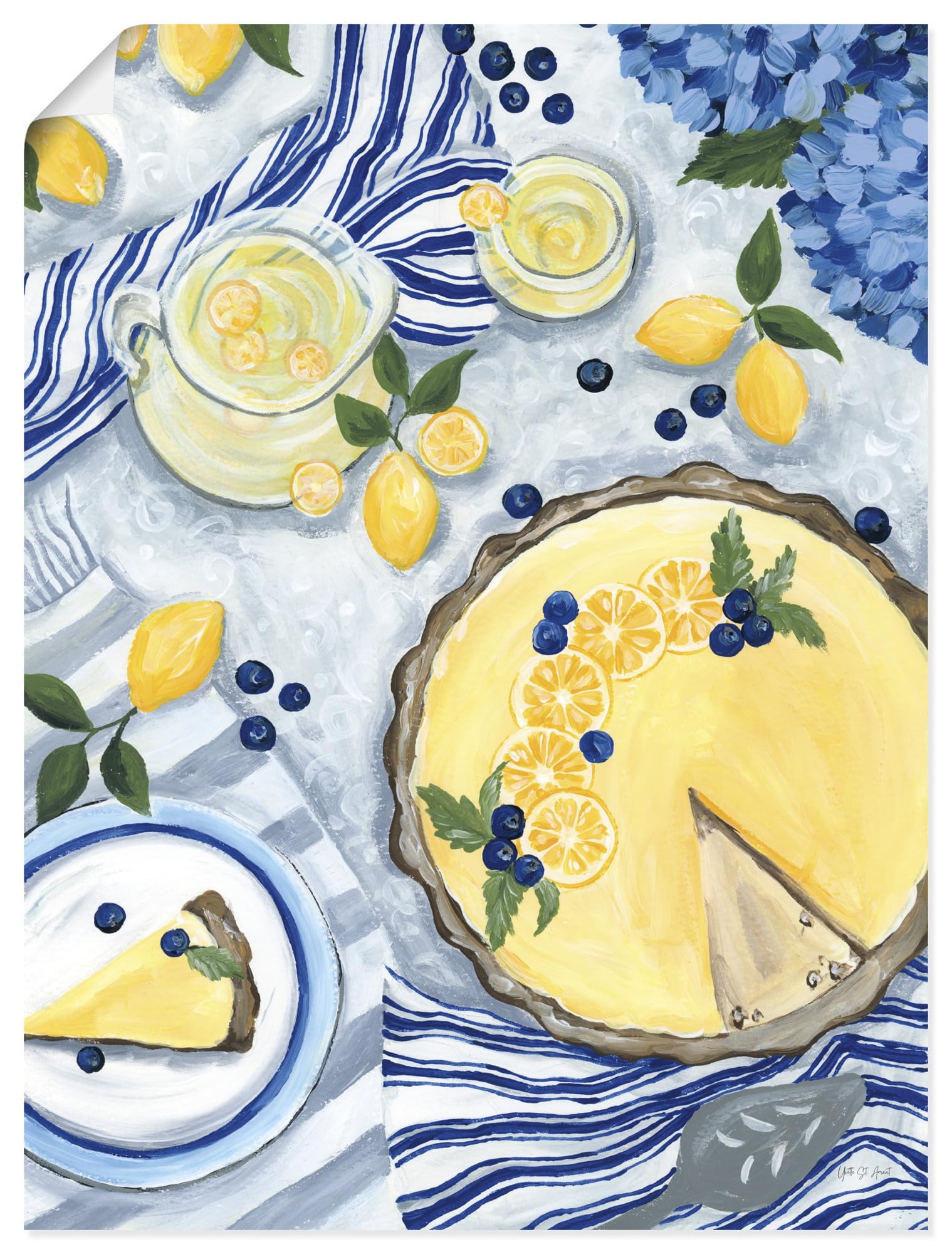 artland-kunstdrucke-u5sv-poster-summer-picnic-30x40-cm image 1