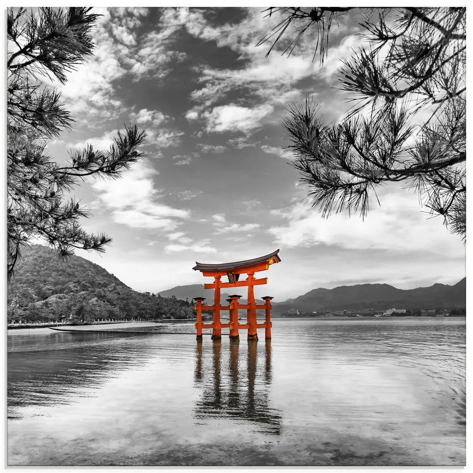 artland-glasbilder-u5hl-glasbild-40x40-cm-japan-torii image 1