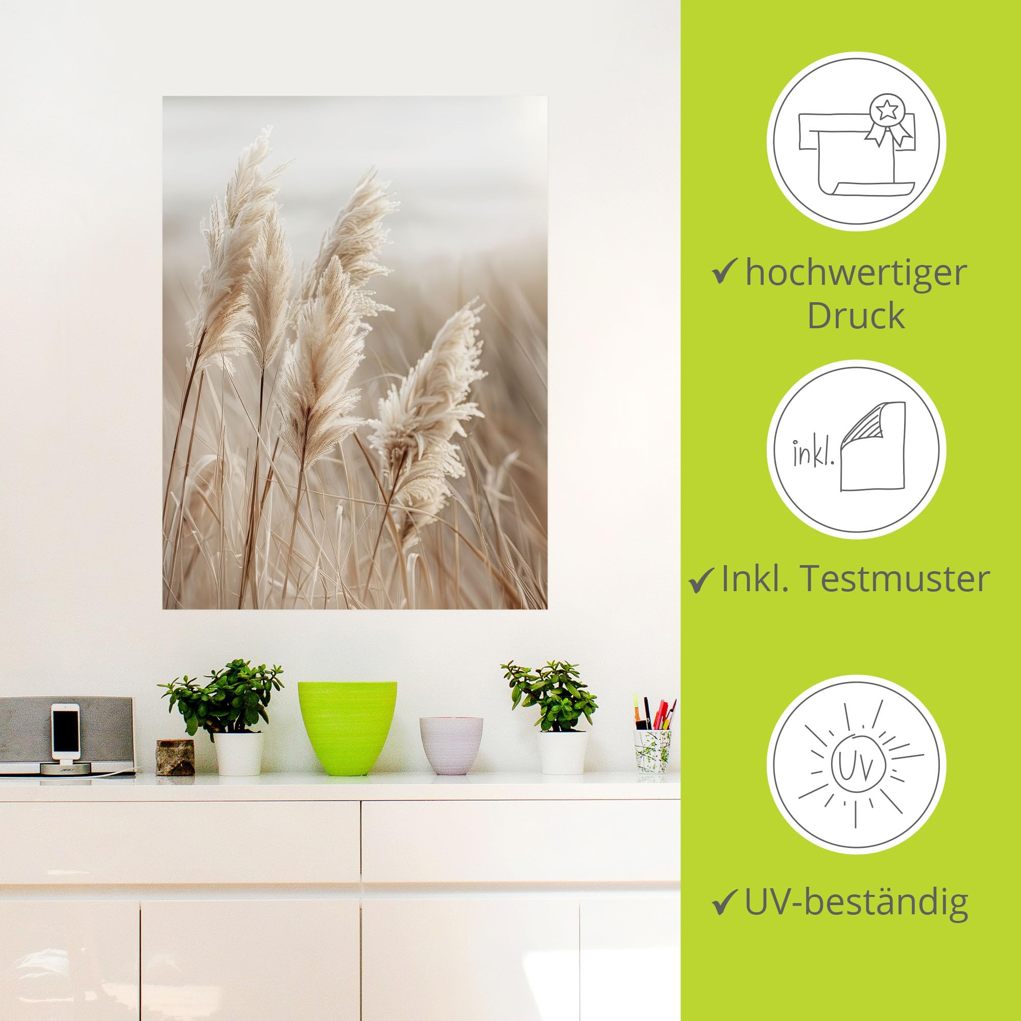 artland-wandaufkleber-u5gn-wandtattoo-wollgras-60x80-cm-vinyl image 2