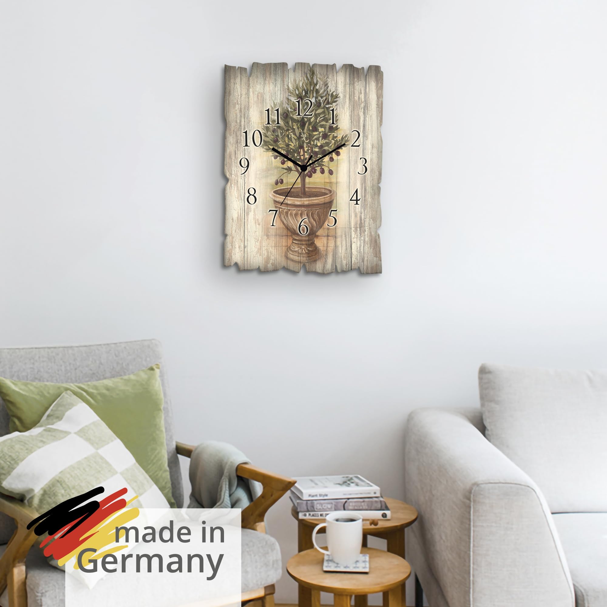 artland-wanduhren-u0pu-wanduhr-30x40-cm-holz-oliven image 6