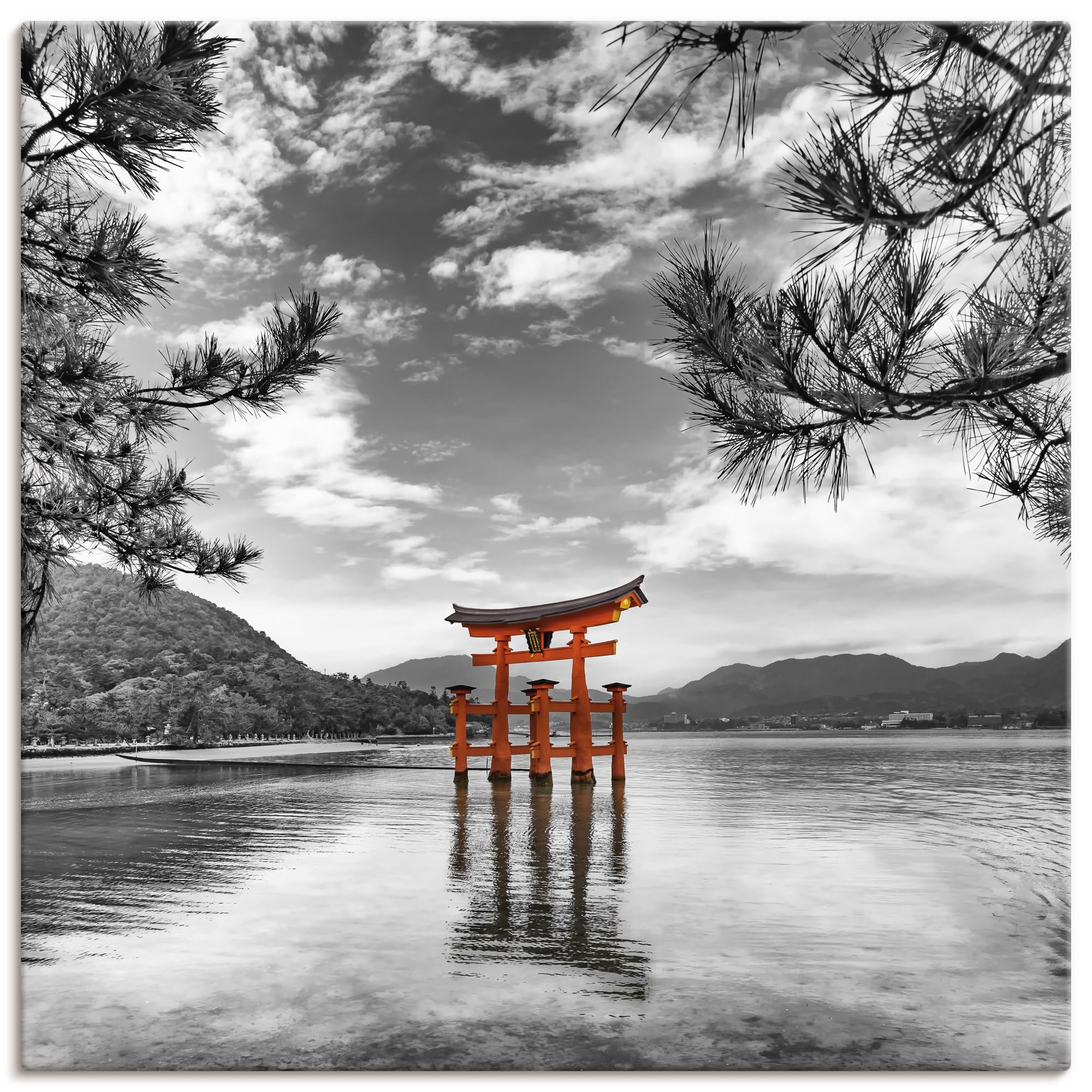 artland-leinwandbilder-fuji-sakura-leinwandbild-120x80-cm image 3