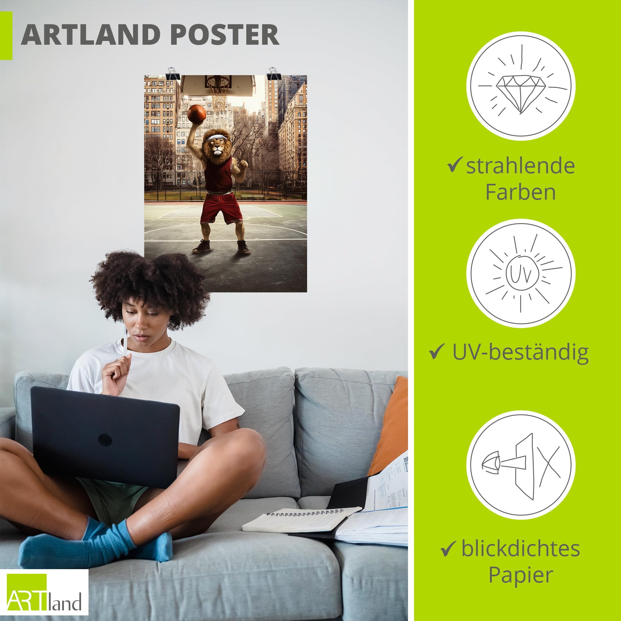 artland-kunstdrucke-u6ej-l-we-basketball-poster-45x60-braun image 3