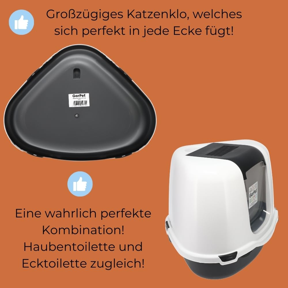 garpet-tierwelt-eck-katzenklo-xxl-mit-deckel-haube-filter image 3