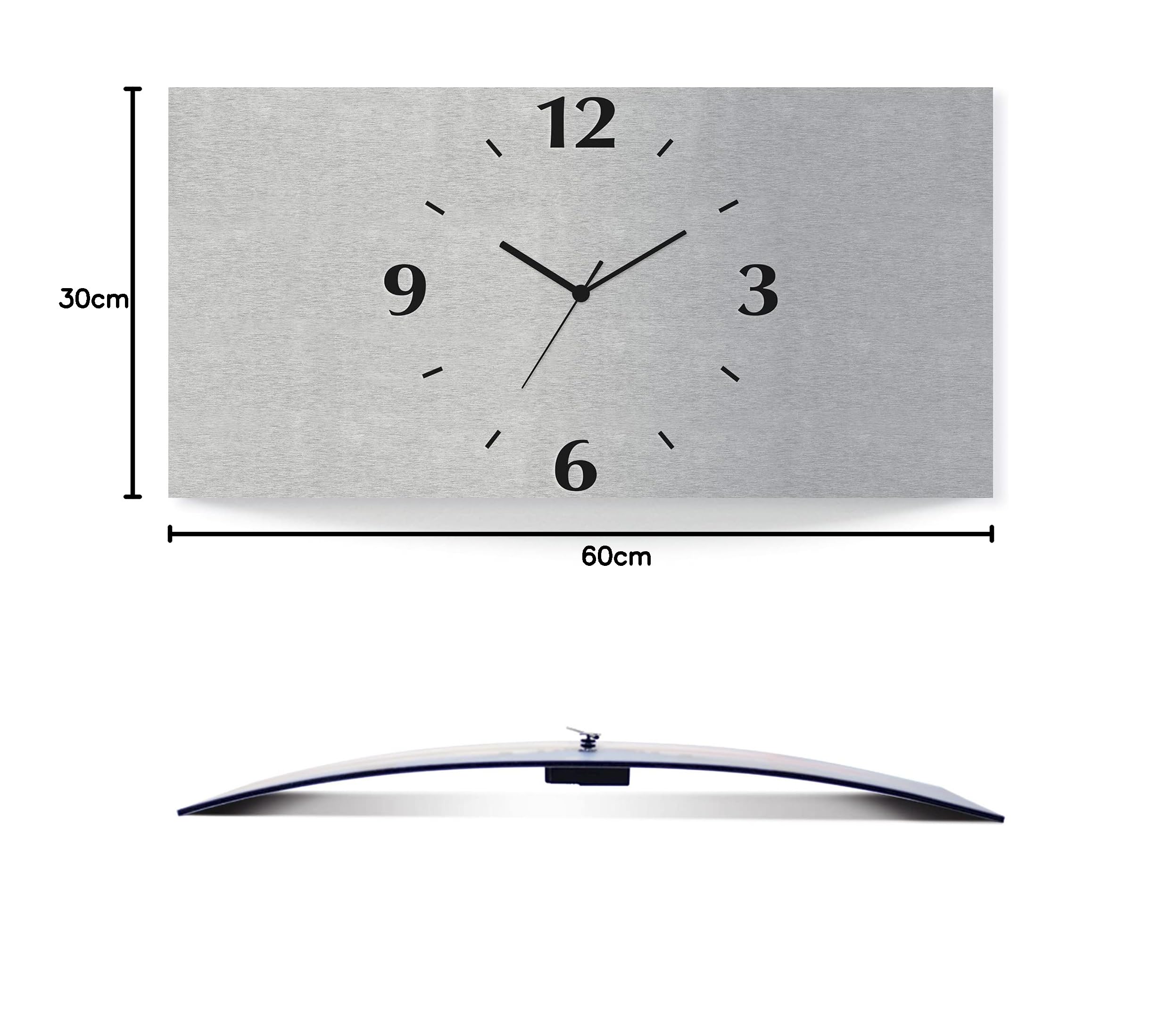 artland-wanduhren-funkuhr-wanduhr-60x30-3d-lautlos-modern image 8