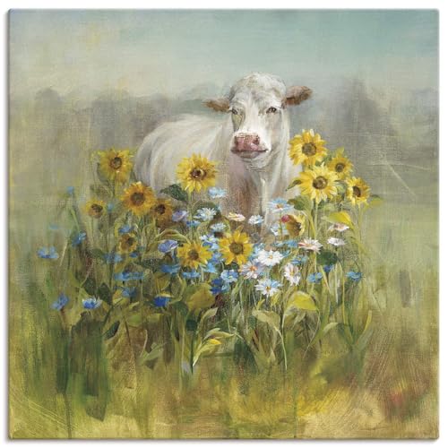artland-leinwandbilder-farm-and-field-i-leinwandbild-40x40-kuh image 7