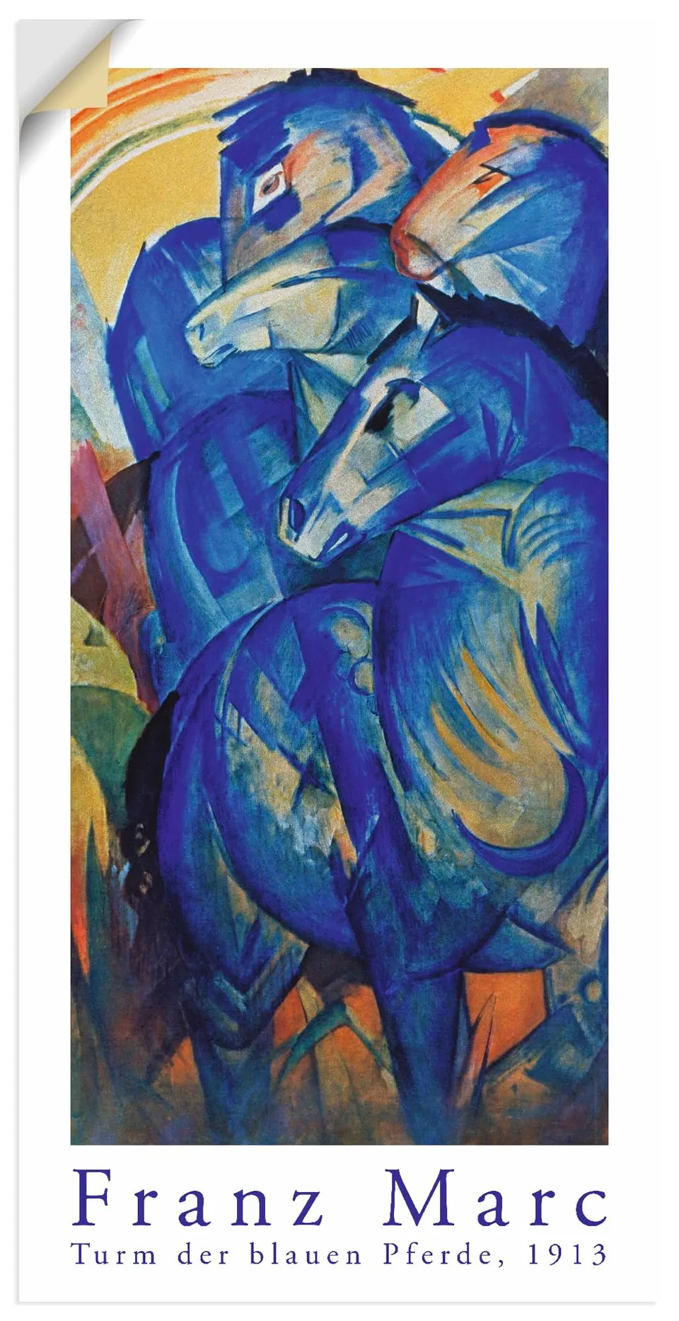 artland-wandaufkleber-u6di-franz-marc-pferde-wandtattoo-75x150 image 1
