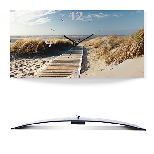 artland-wanduhren-strand-quarzuhr-50x25-cm-lautlos-meer image 8