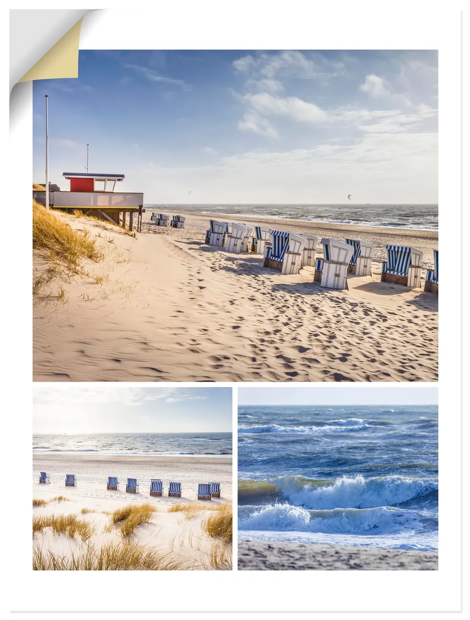 artland-wandaufkleber-sylt-strand-60x80-cm-vinyl-selbstklebend image 1