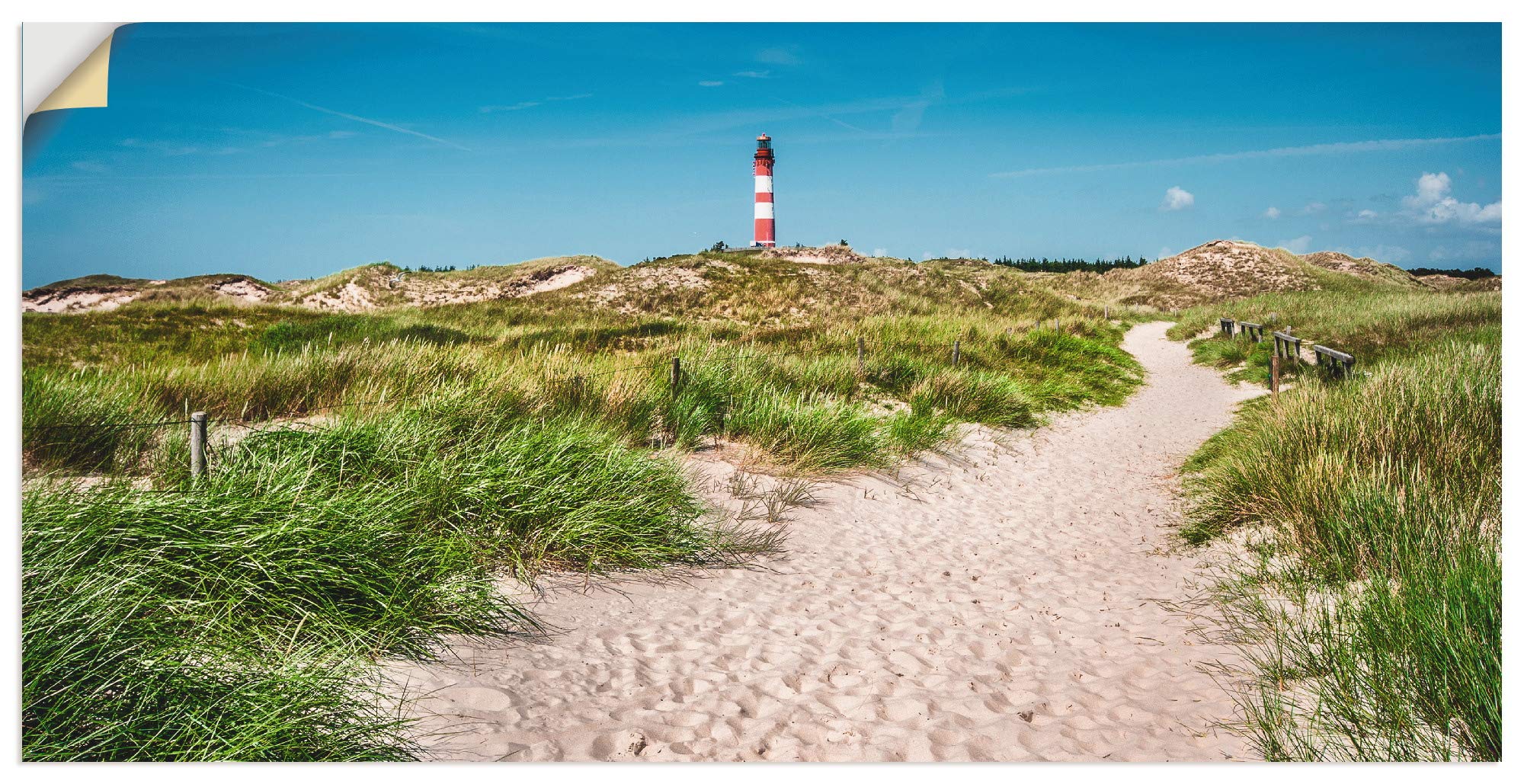 artland-wandaufkleber-leuchtturm-sylt-80x60-cm-meer-strand image 7