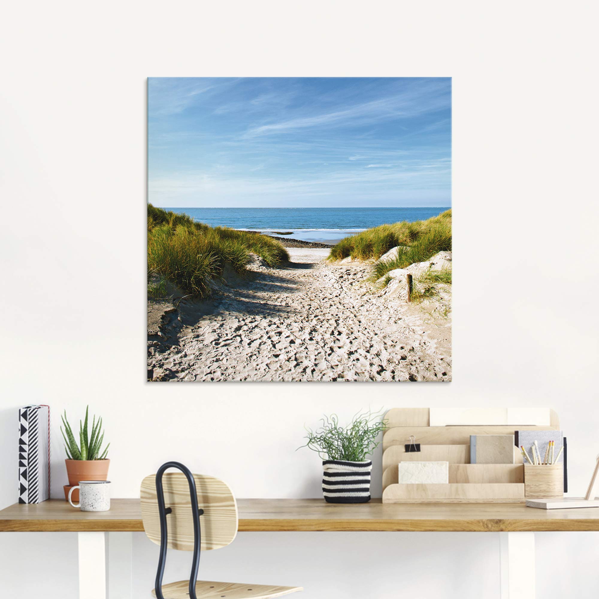 artland-glasbilder-strand-meer-30x60-hochformat-nordsee image 7