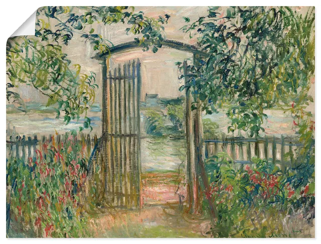 artland-kunstdrucke-poster-gartentor-80x60-cm-monet image 1