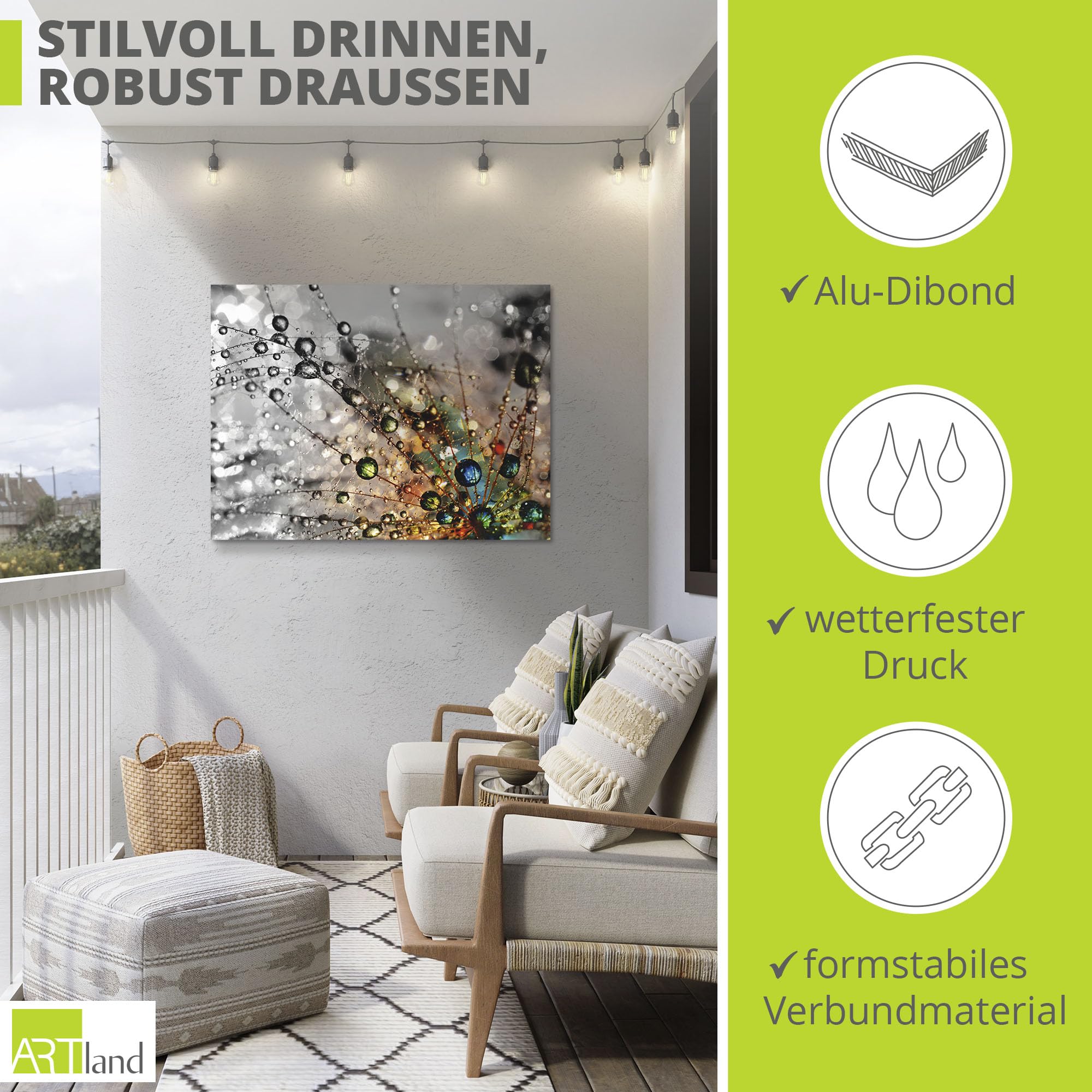 artland-alubilder-pusteblume-80x60-cm-wetterfest-outdoor image 2