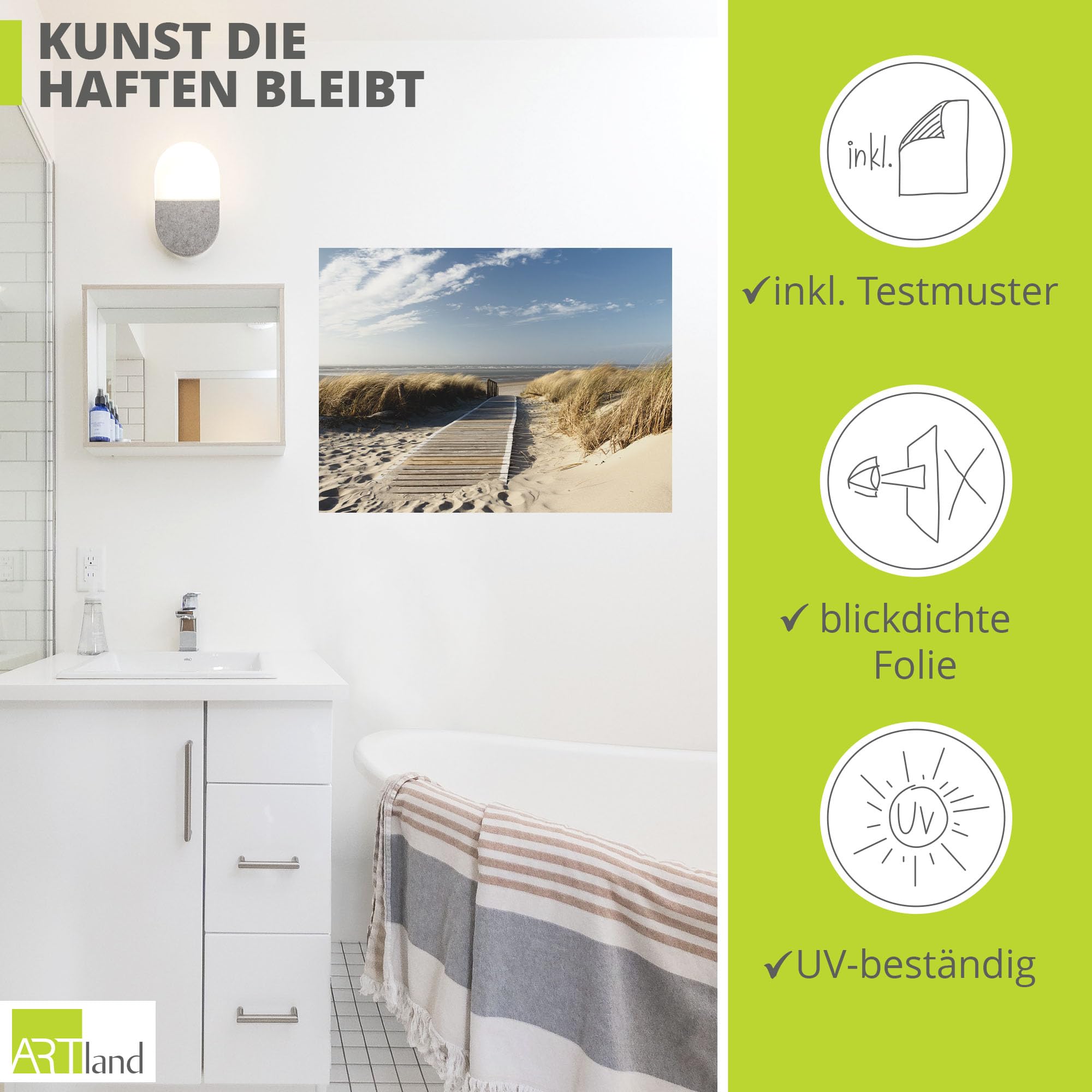 artland-wandaufkleber-wandtattoo-60x45-nordseestrand-langeoog image 2