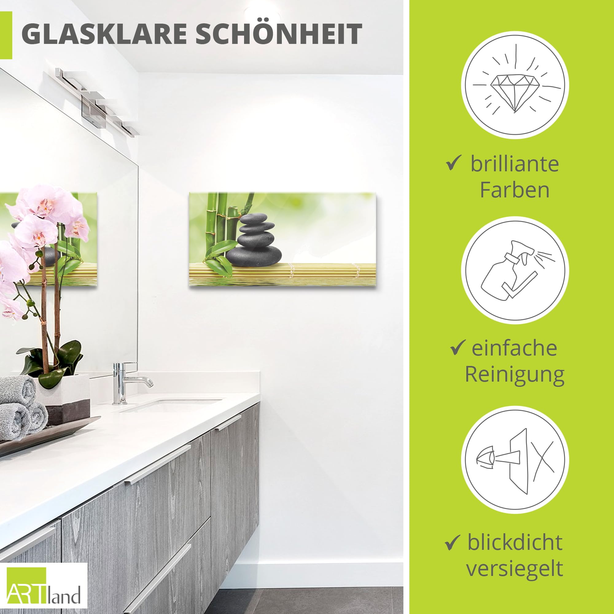 artland-t5op-glasbild-60x30-cm-asien-zen-spa-steine-bambus image 2