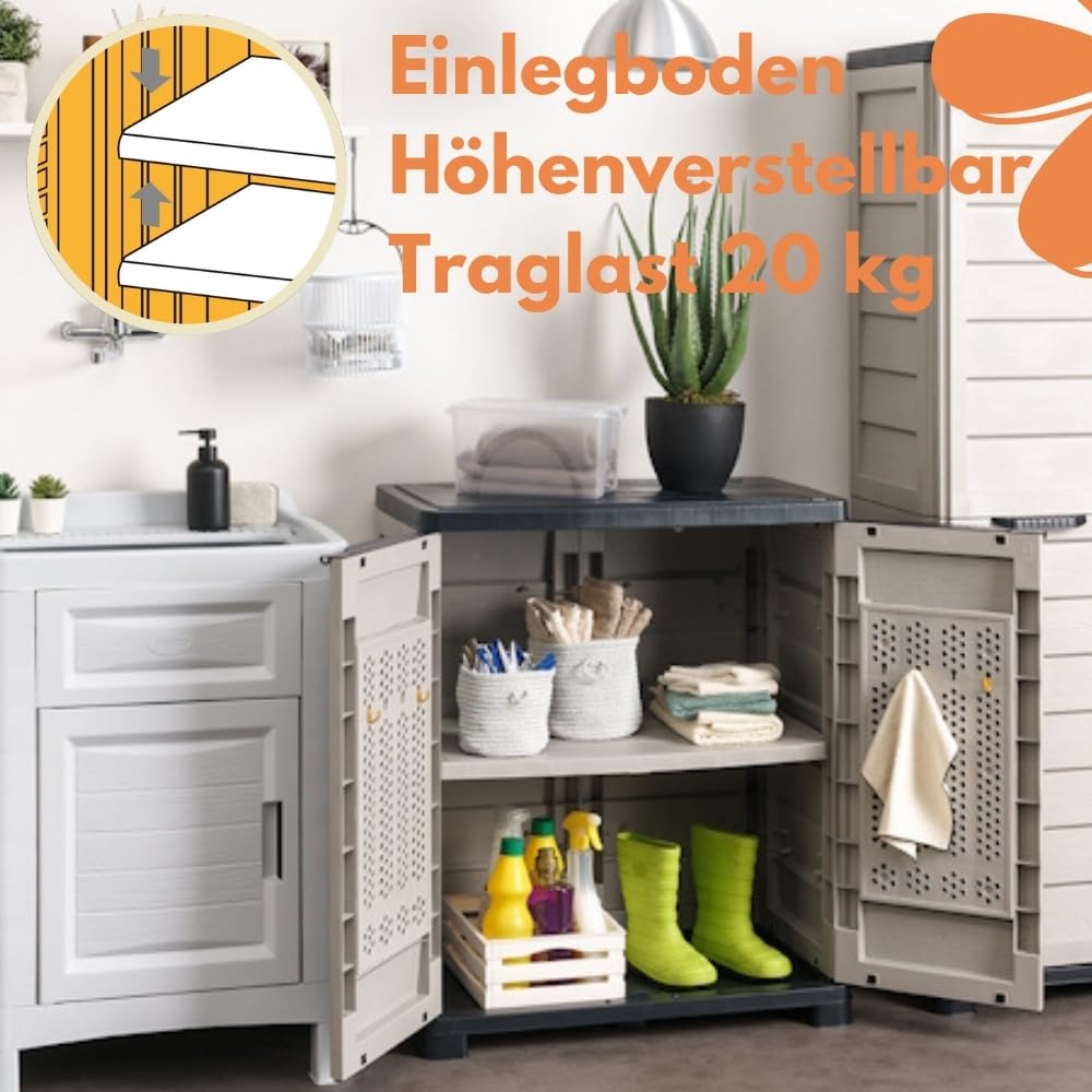 garpet-garten-gartenschrank-89-cm-kunststoff-wetterfest-abschlie-bar image 3