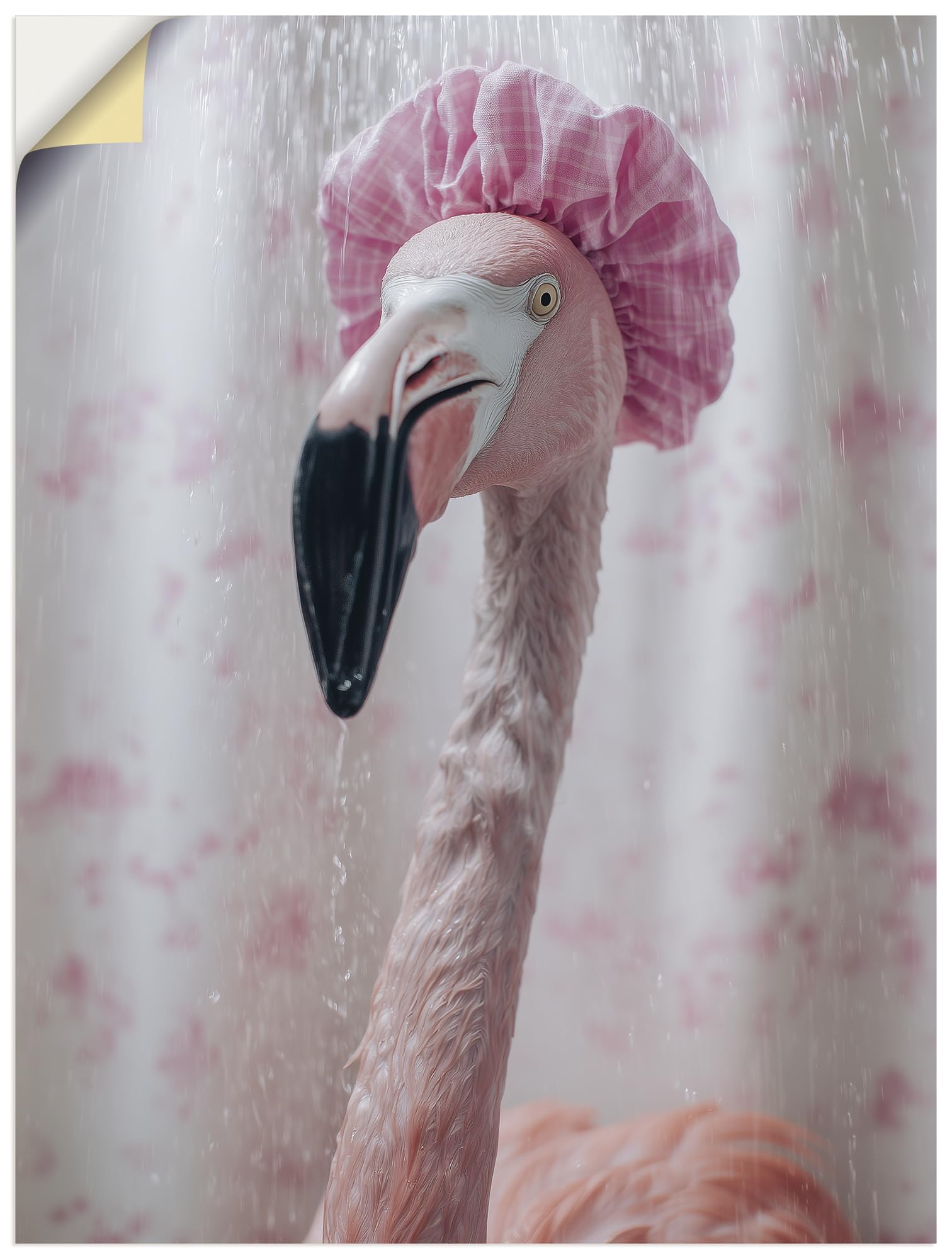 artland-wandaufkleber-u6av-lama-badewanne-wandtattoo-30x40-wei image 7