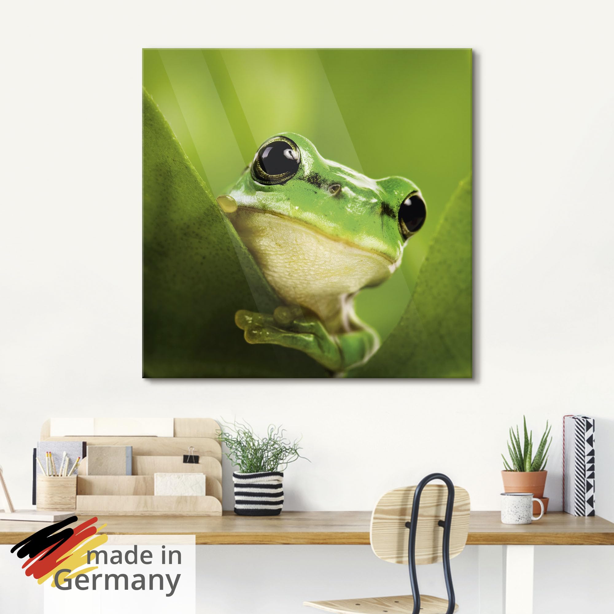 artland-glasbilder-t5vh-glasbild-sp-hender-frosch-gr-n image 5