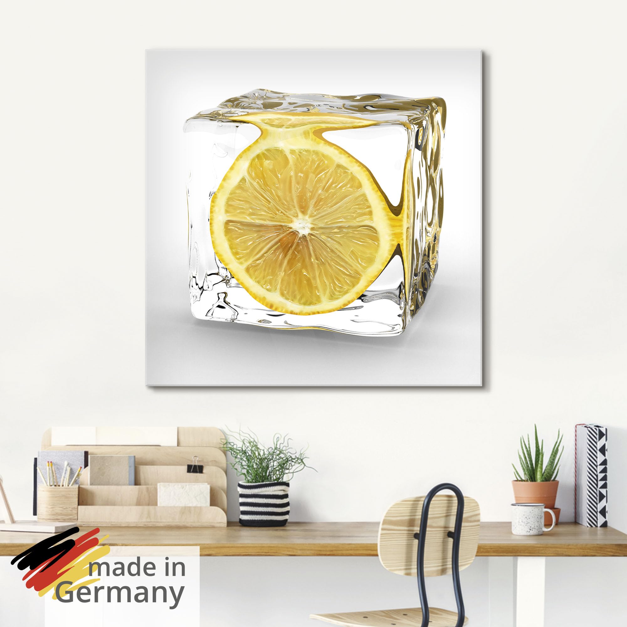 artland-glasbilder-zitrone-eisw-rfel-glasbild-20x20-k-che image 5