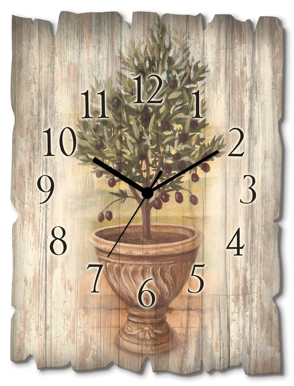 artland-wanduhren-u0pu-wanduhr-30x40-cm-holz-oliven image 1