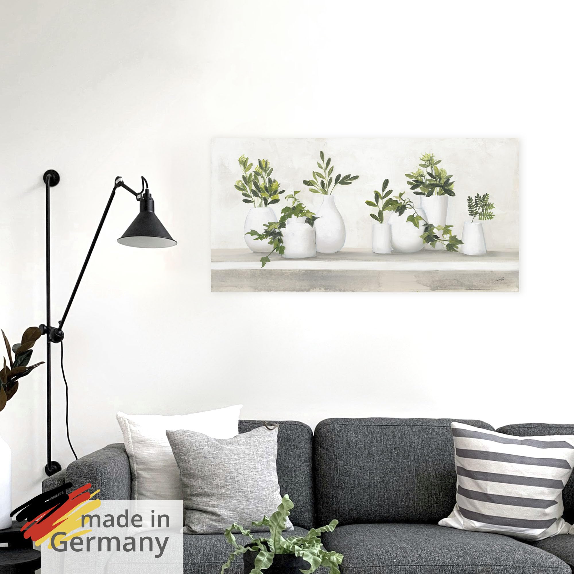 artland-wandaufkleber-plant-life-wandtattoo-40x20-cm-vasen image 5
