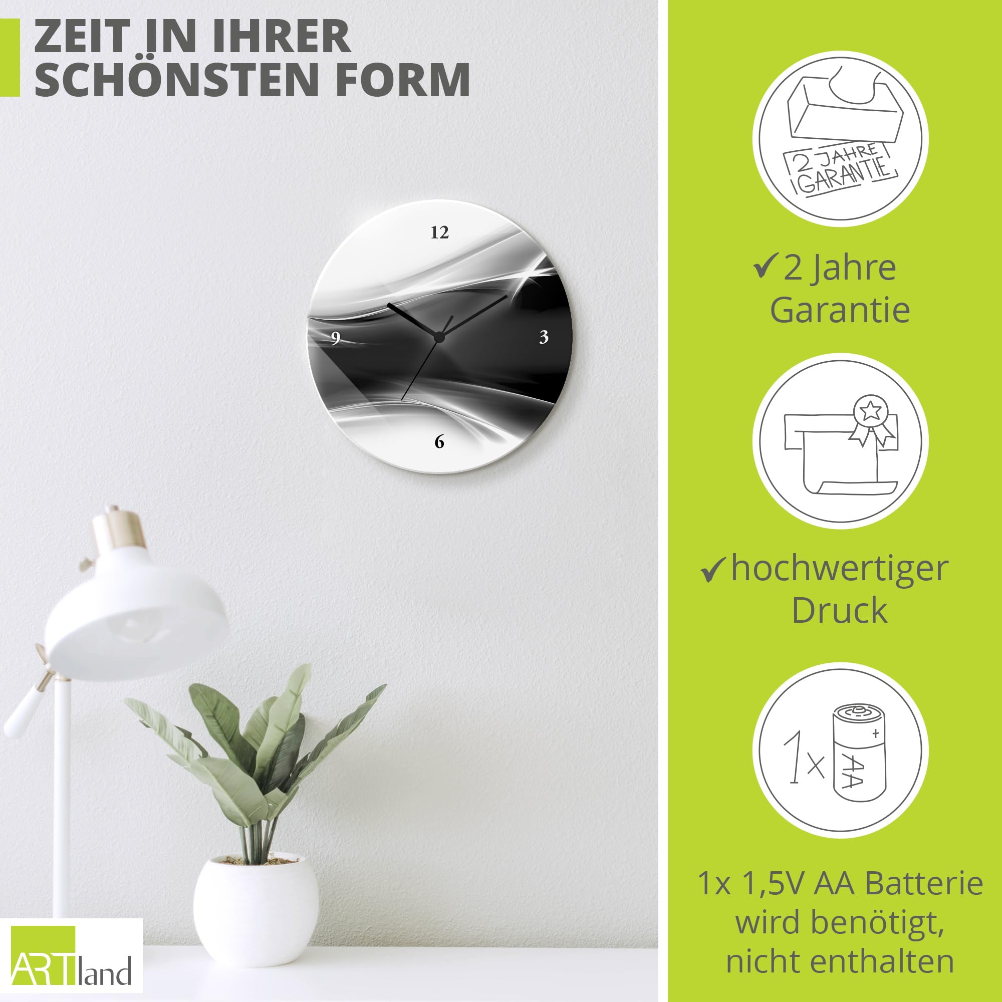 artland-wanduhren-abstrakt-funkuhr-30-cm-glas image 3