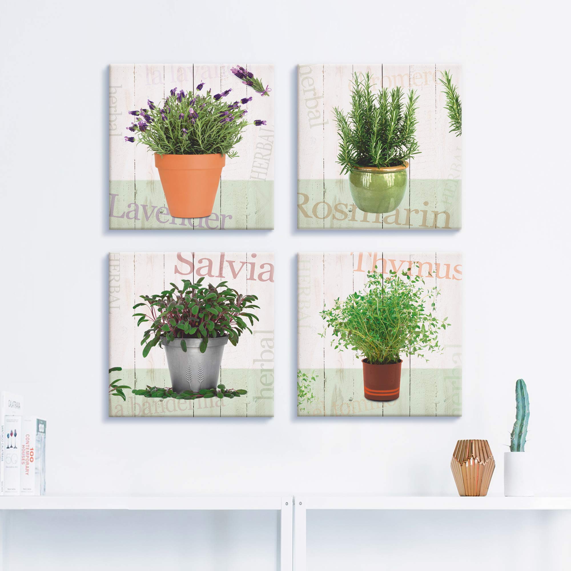 artland-leinwandbilder-kr-uter-4tlg-30x30-cm-leinwandbild-k-che image 5