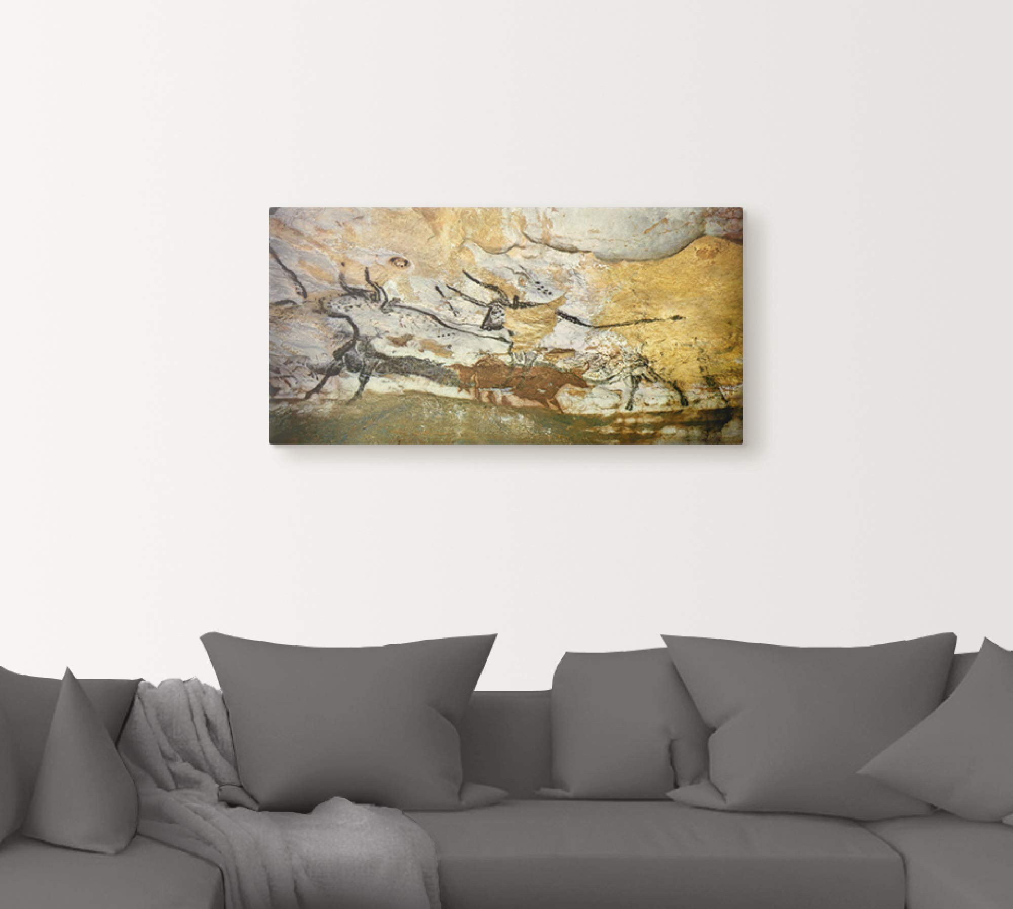 artland-leinwandbilder-wandbild-100x50-steinzeit-stier image 8