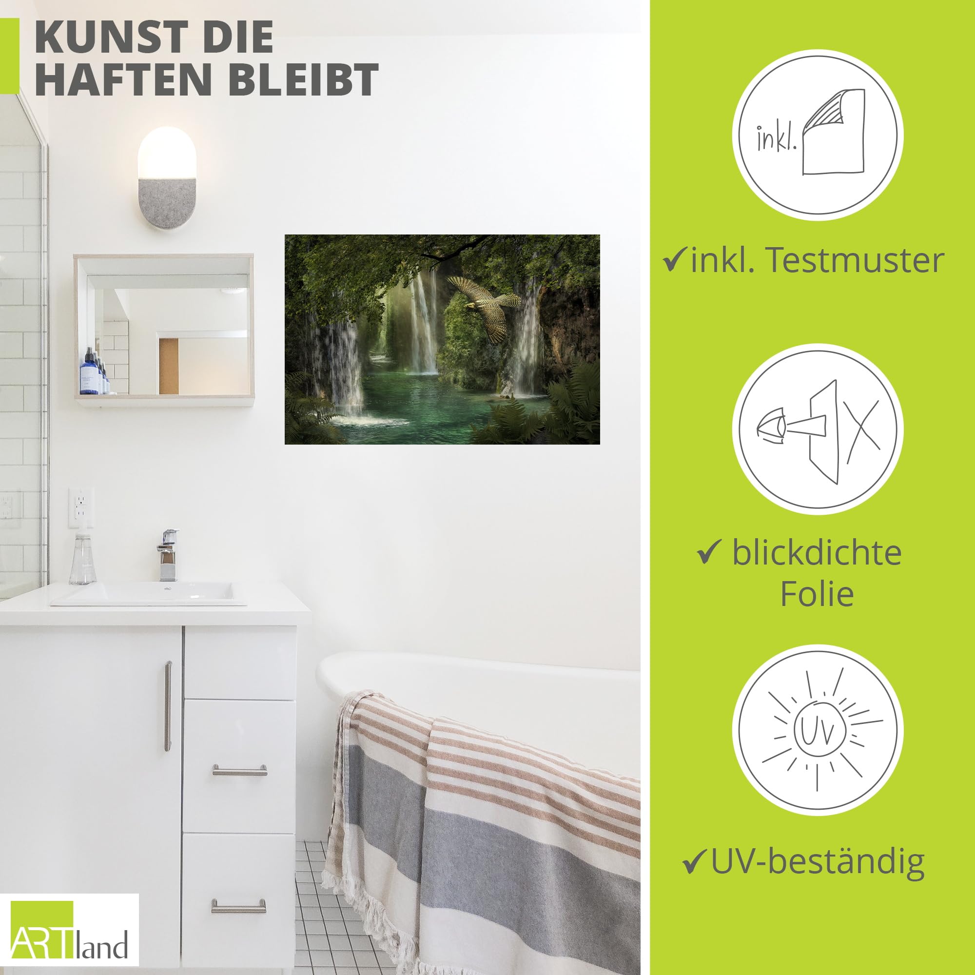 artland-wandaufkleber-r0by-natur-wandtattoo-30x20-wasserfall image 2