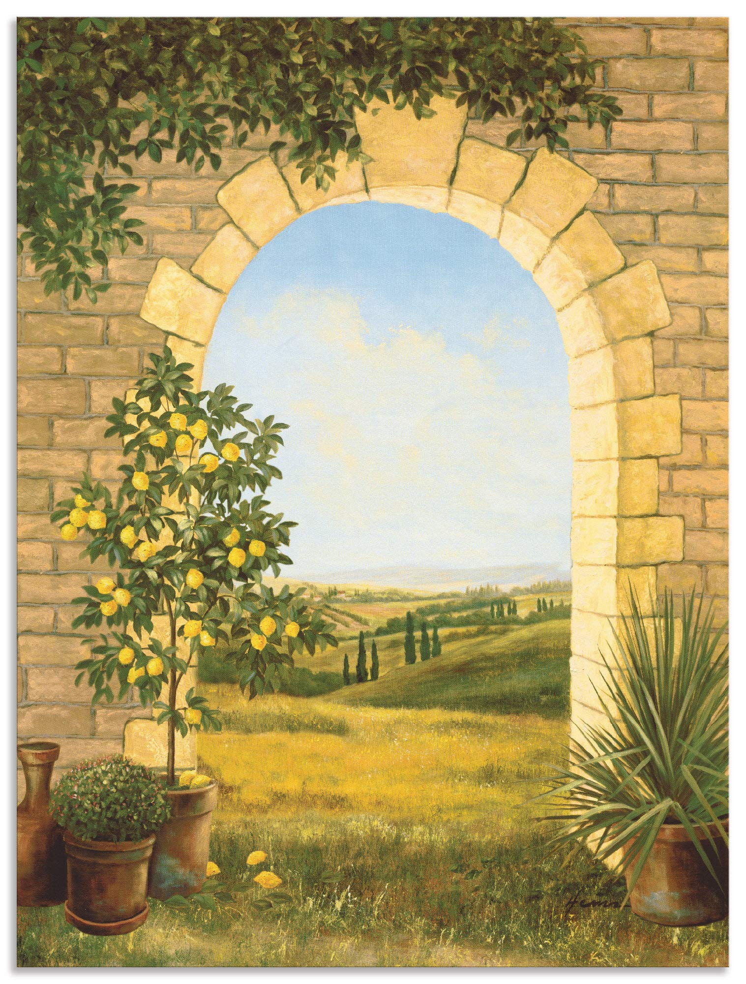 artland-alubilder-eingang-fresco-80x60-cm-alu-dibond-bild image 8