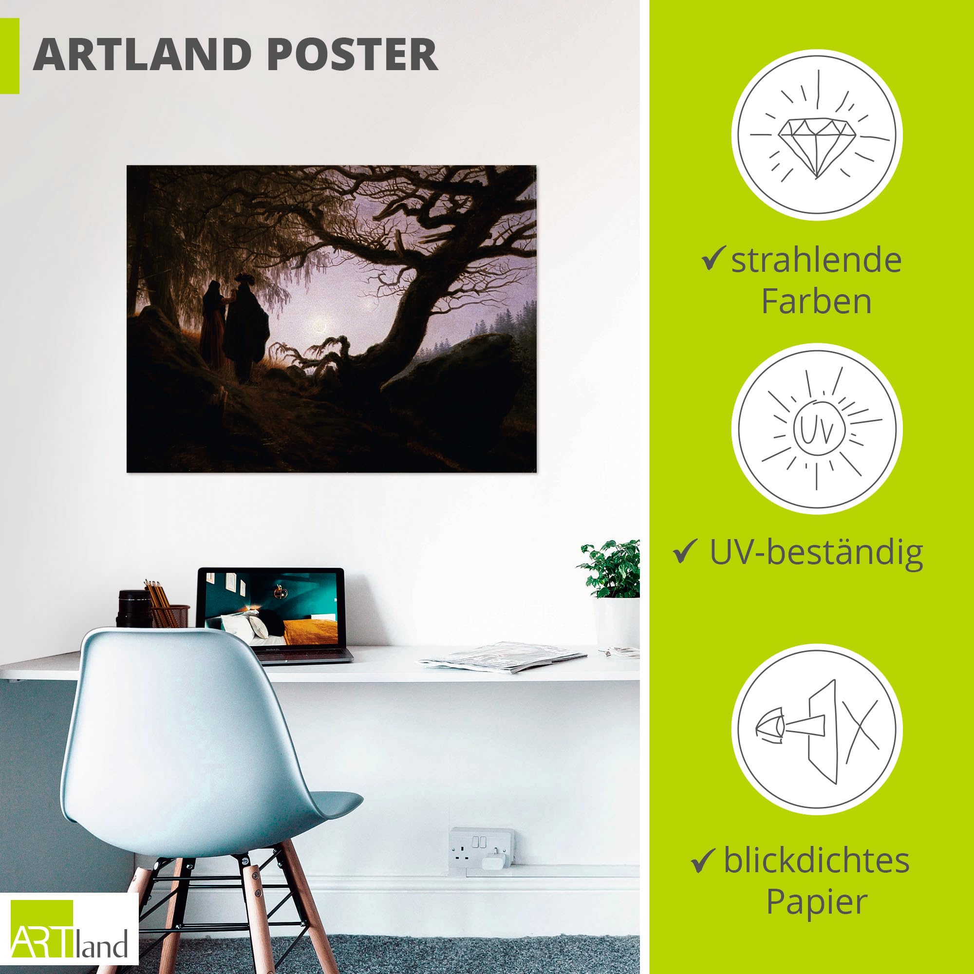 artland-kunstdrucke-den-mond-betrachtend-poster-60x45-cm image 3