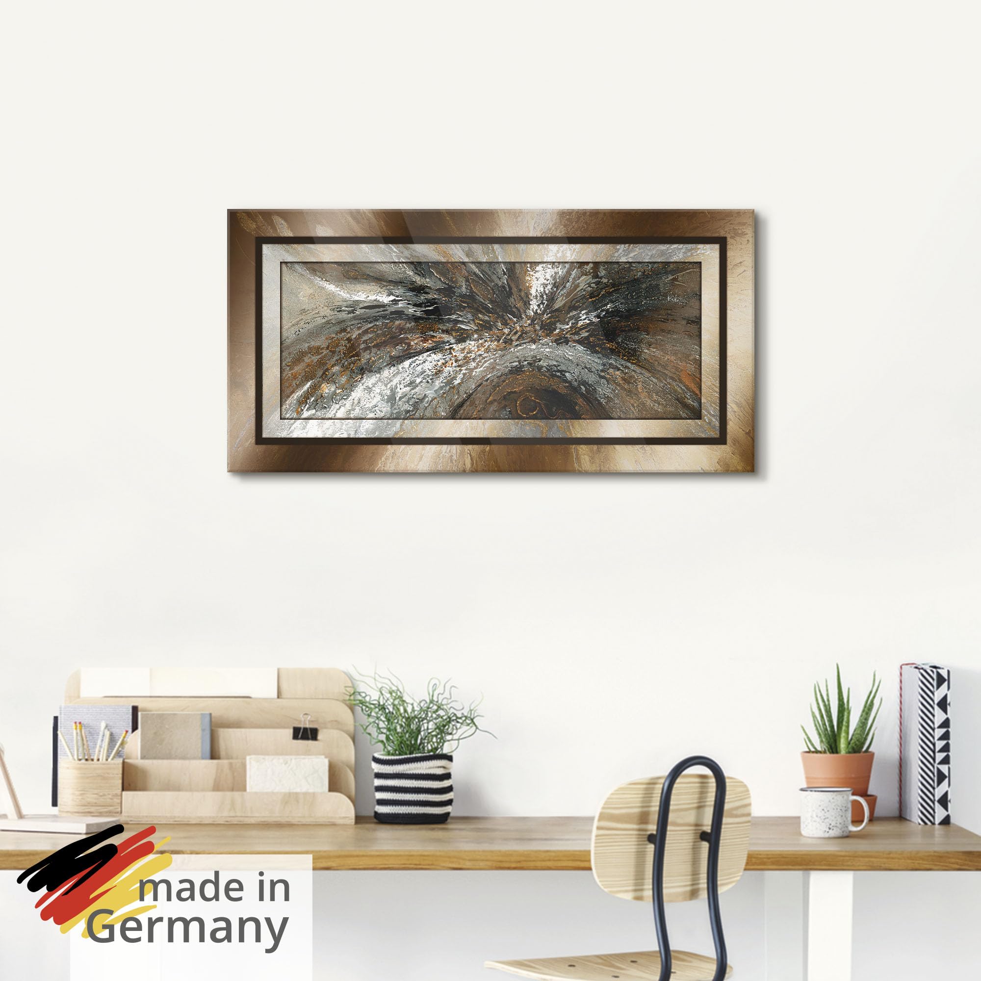artland-glasbilder-abstrakt-kupfer-glasbild-100x50-cm-braun image 5
