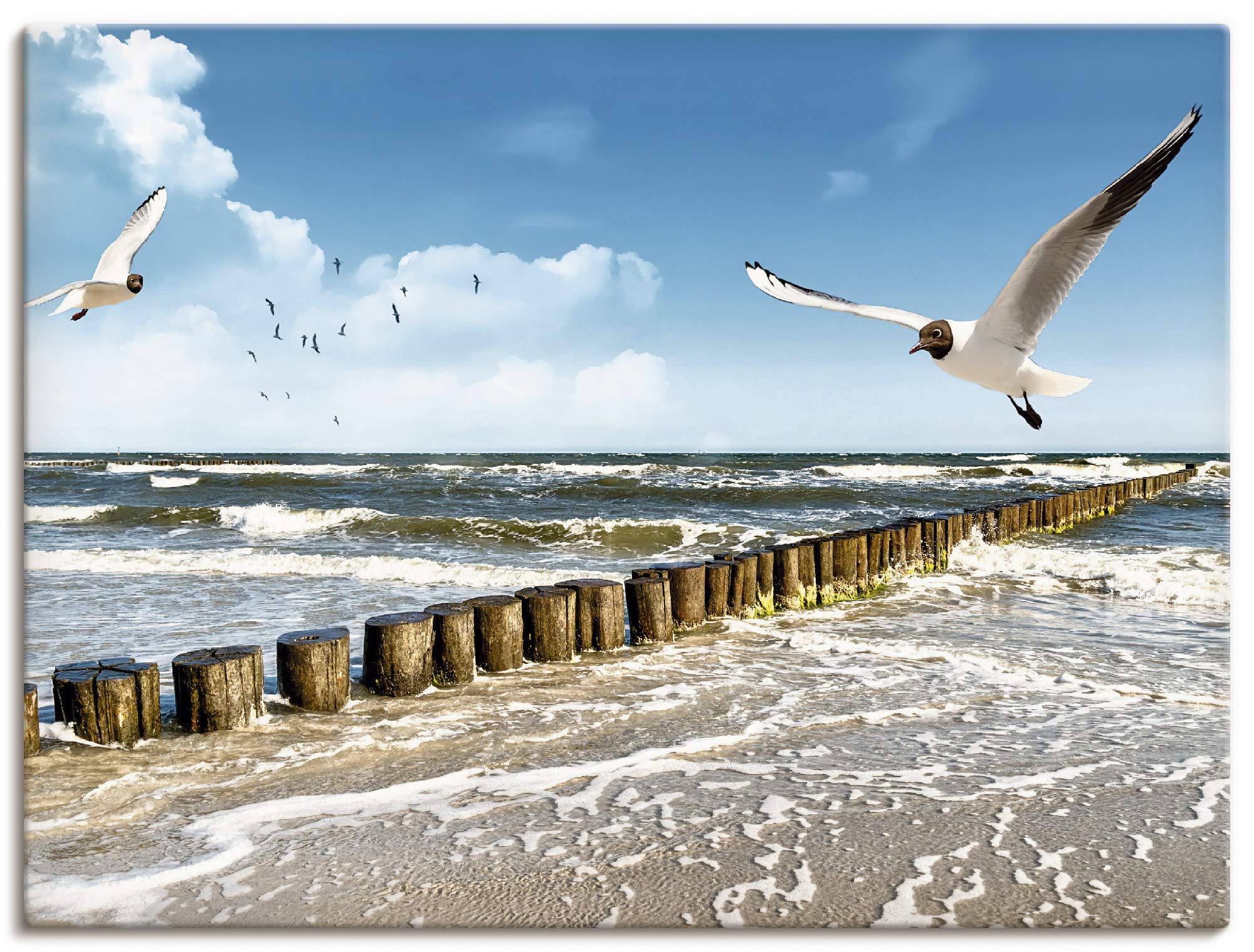 artland-leinwandbilder-ostsee-m-we-leinwandbild-40x30-cm-strand image 1