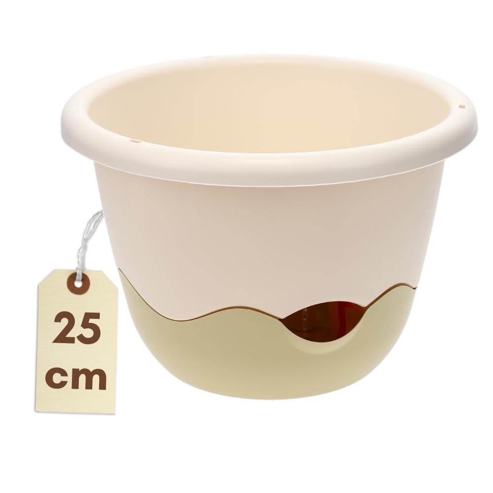 garpet-garten-blumenampel-h-ngetopf-elfenbein-25-cm image 1