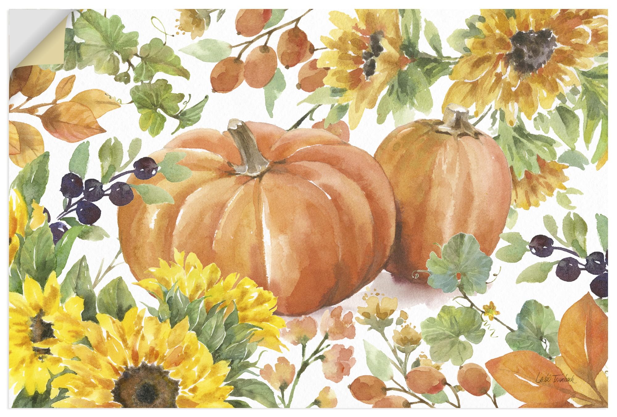 artland-wandaufkleber-autumn-breeze-iii-wandtattoo-120x80-natur image 1