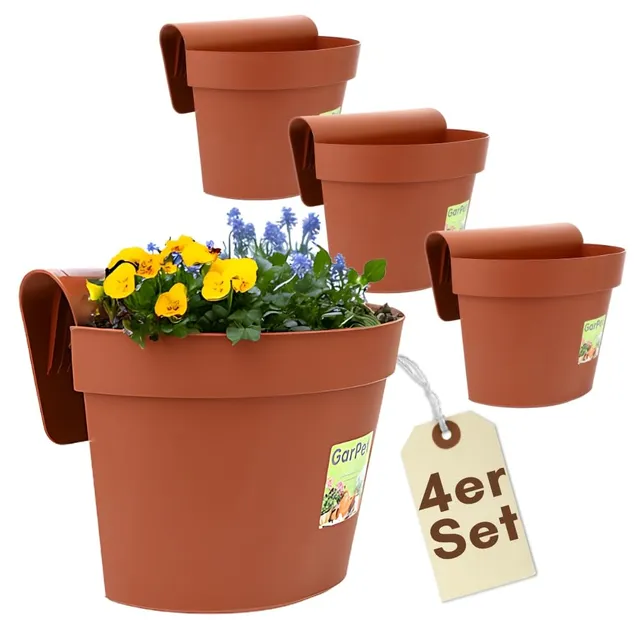 garpet-garten-gel-ndertopf-4er-set-terracotta-mit-wasserspeicher image 1