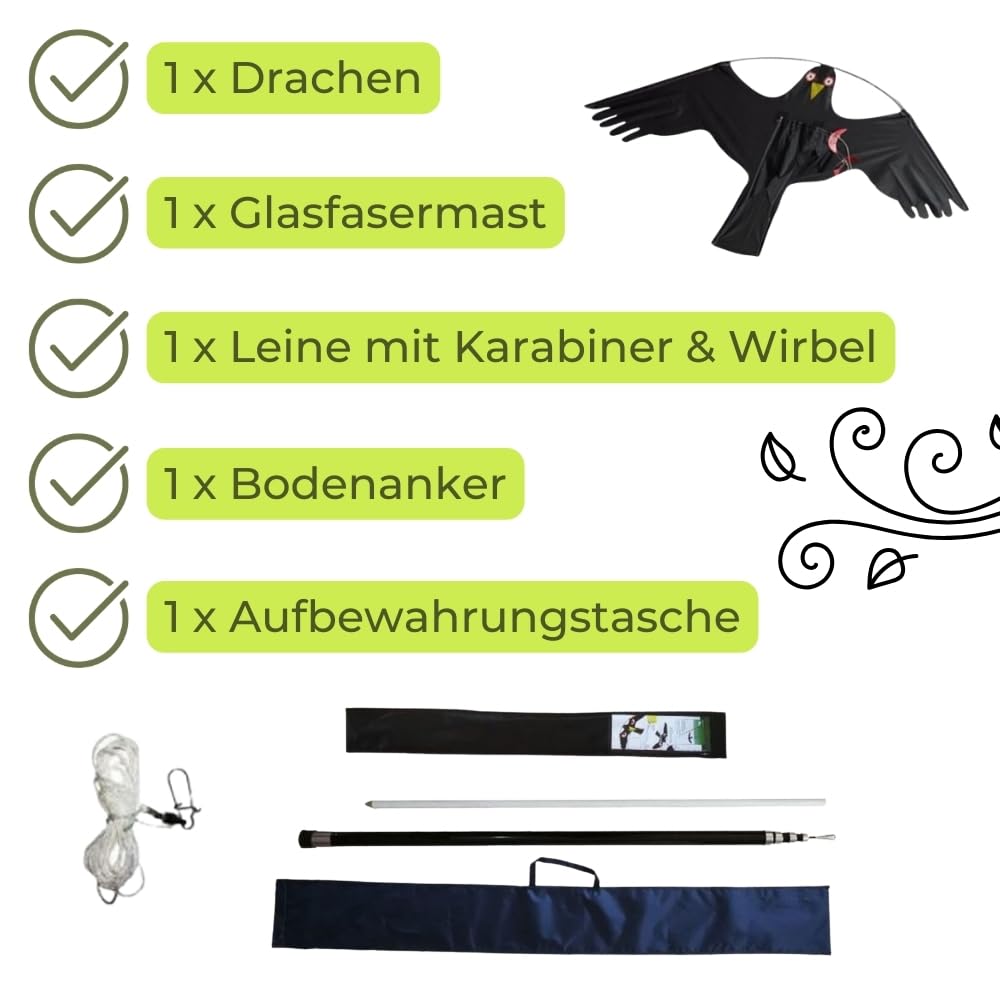 garpet-garten-vogelscheuche-drachen-falke-6-meter image 4