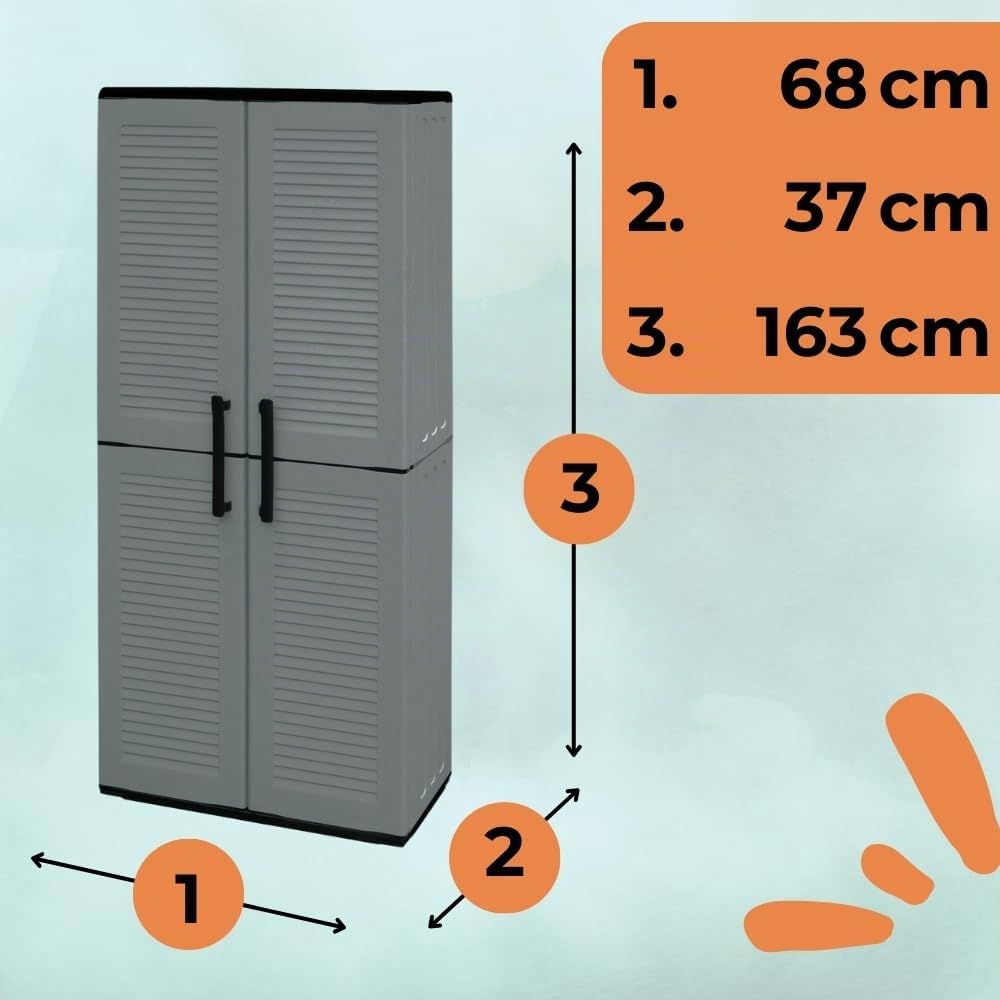 garpet-garten-gartenschrank-kunststoff-163-cm-wetterfest image 2