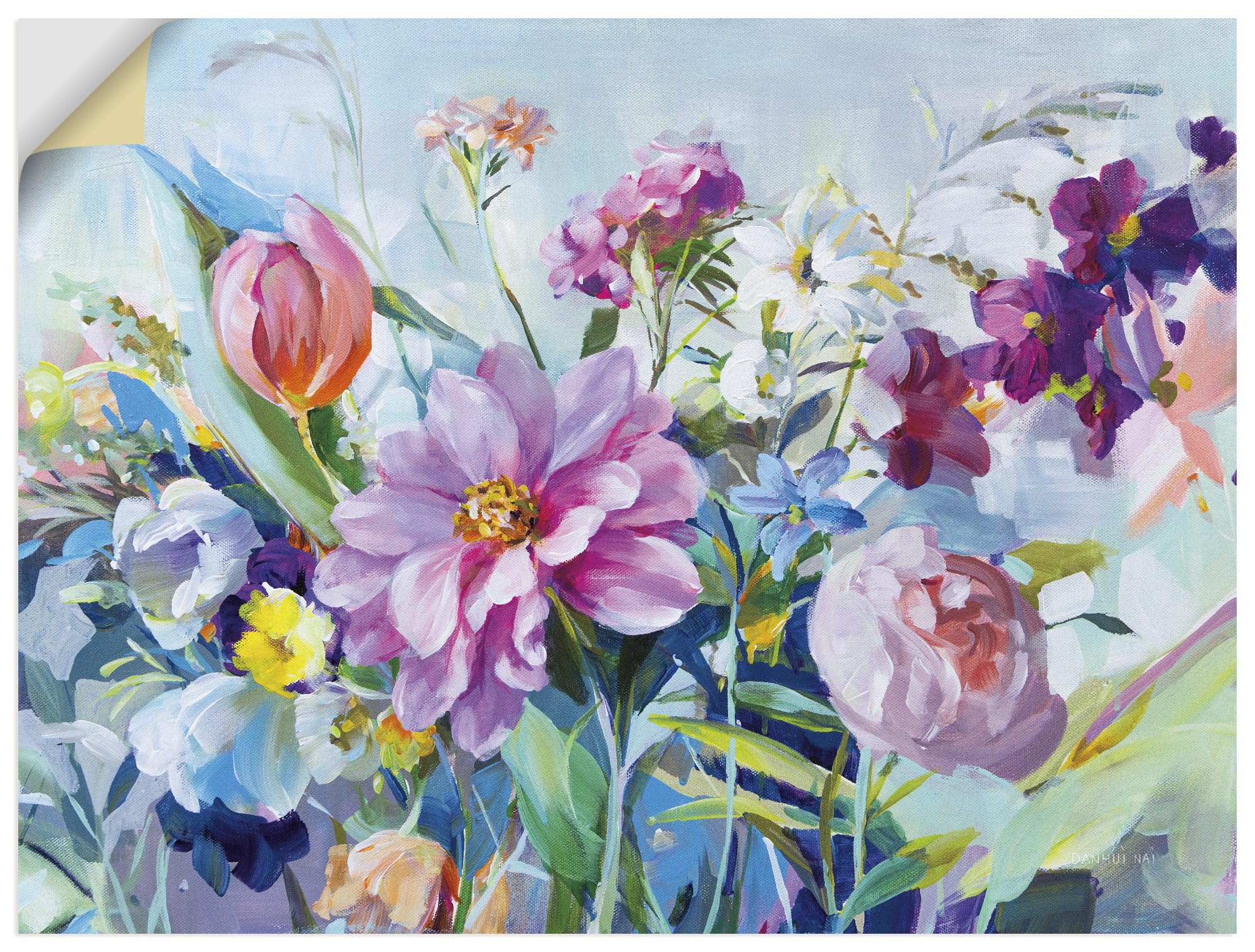 artland-wandaufkleber-mohnfeld-wandtattoo-60x40-cm image 6