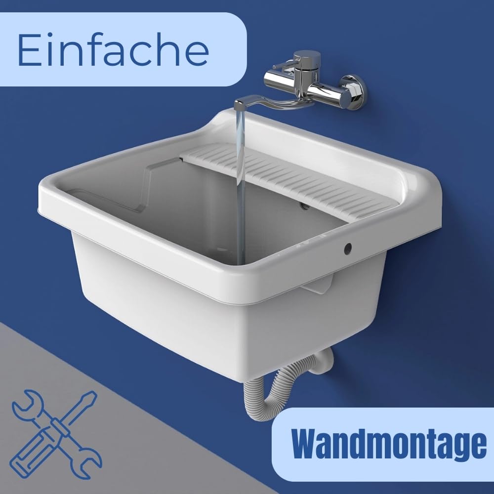 garpet-wohnen-ausgussbecken-kunststoff-set-mit-abdeckung-garage image 2