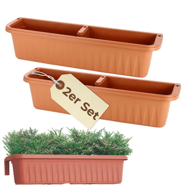 garpet-garten-blumenkasten-80-cm-terracotta-2er-set-18-l image 1