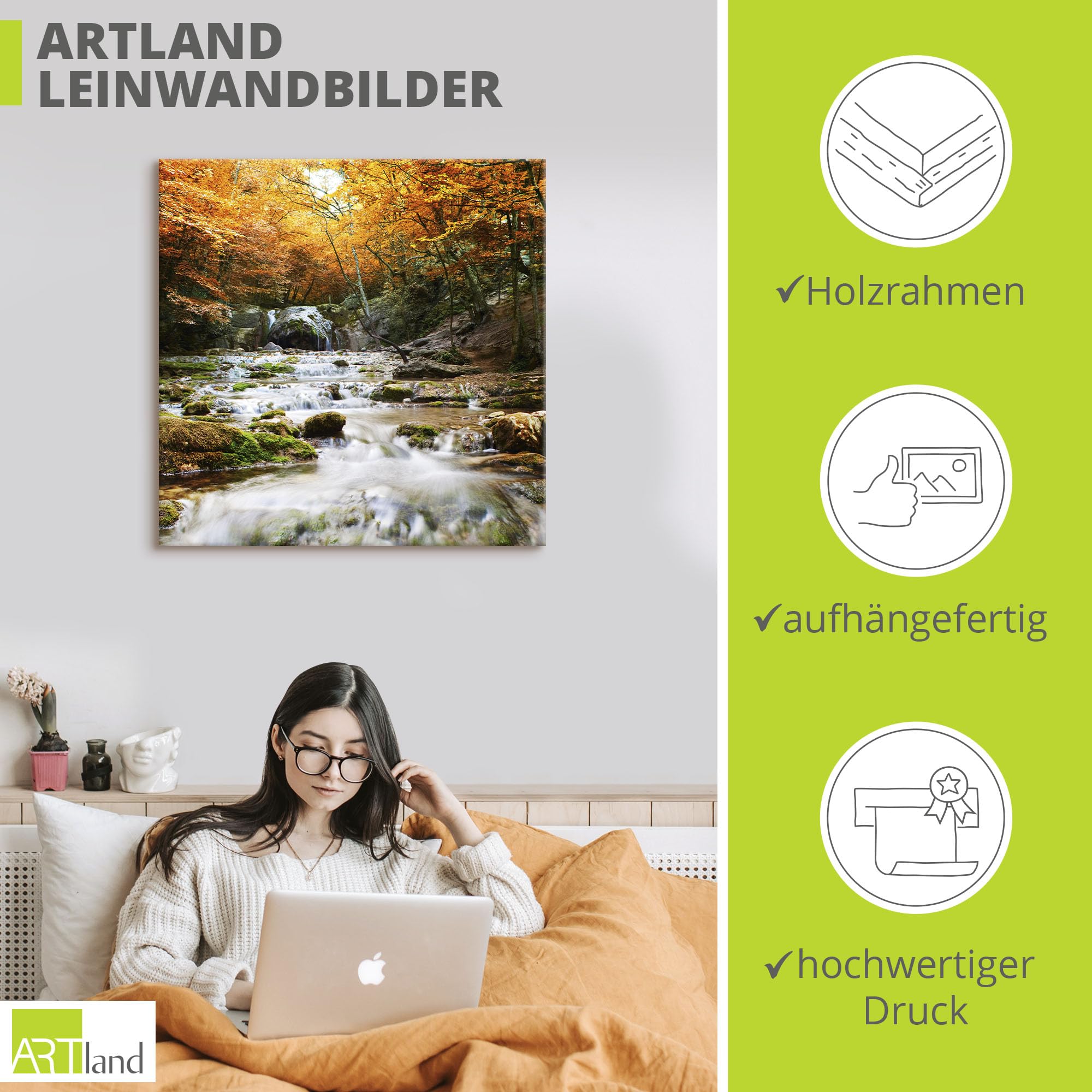 artland-leinwandbilder-t5te-leinwandbild-wald-50x50-cm-herbst image 3
