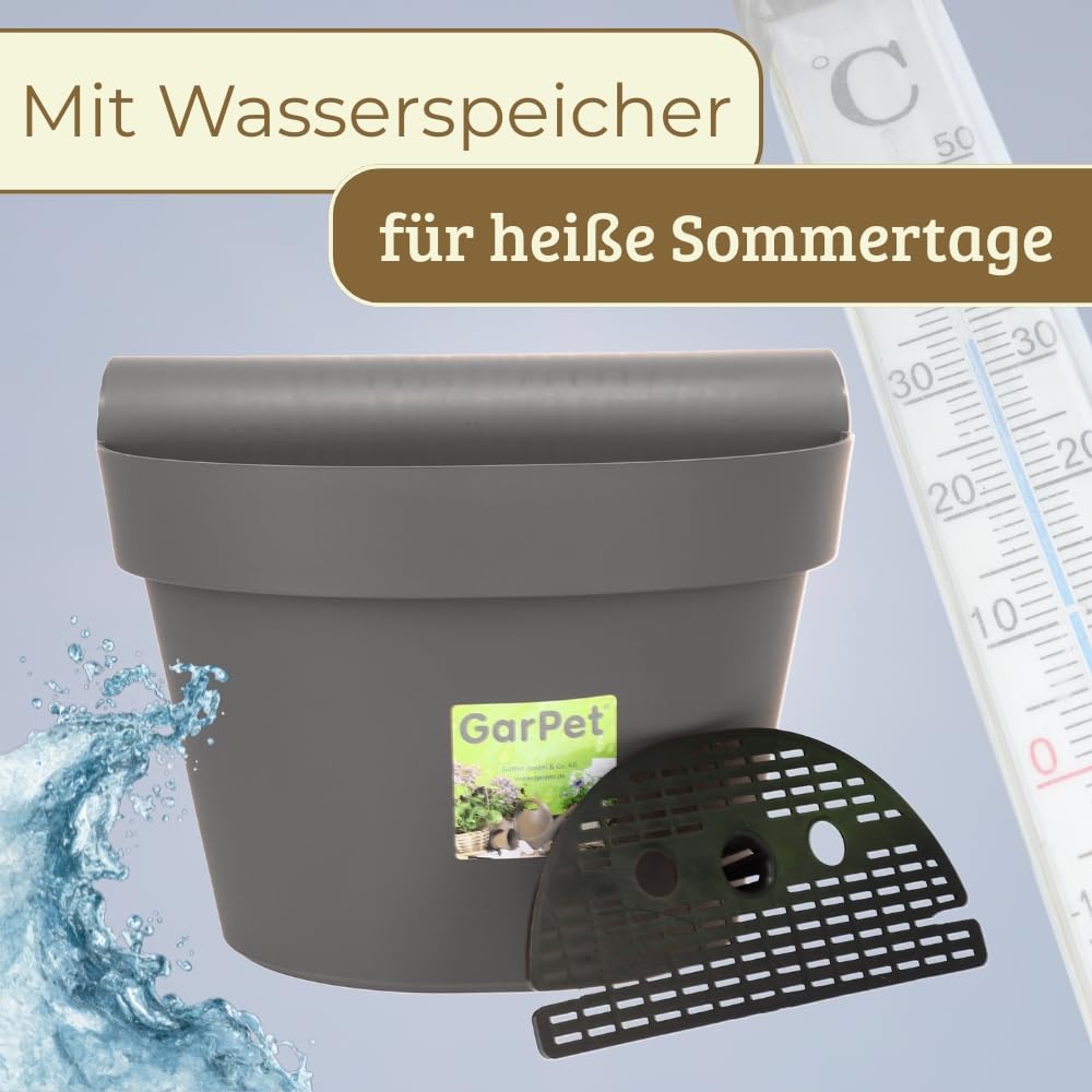 garpet-garten-gel-ndetopf-4er-set-anthrazit-wasserspeicher image 7