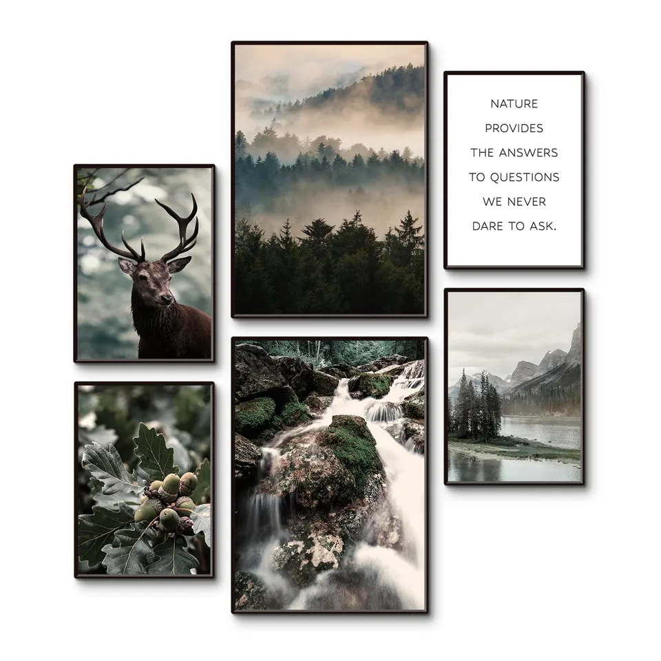 artland-posterset-mystic-forest-6-tlg-2xa3-4xa4-ohne-rahmen image 1