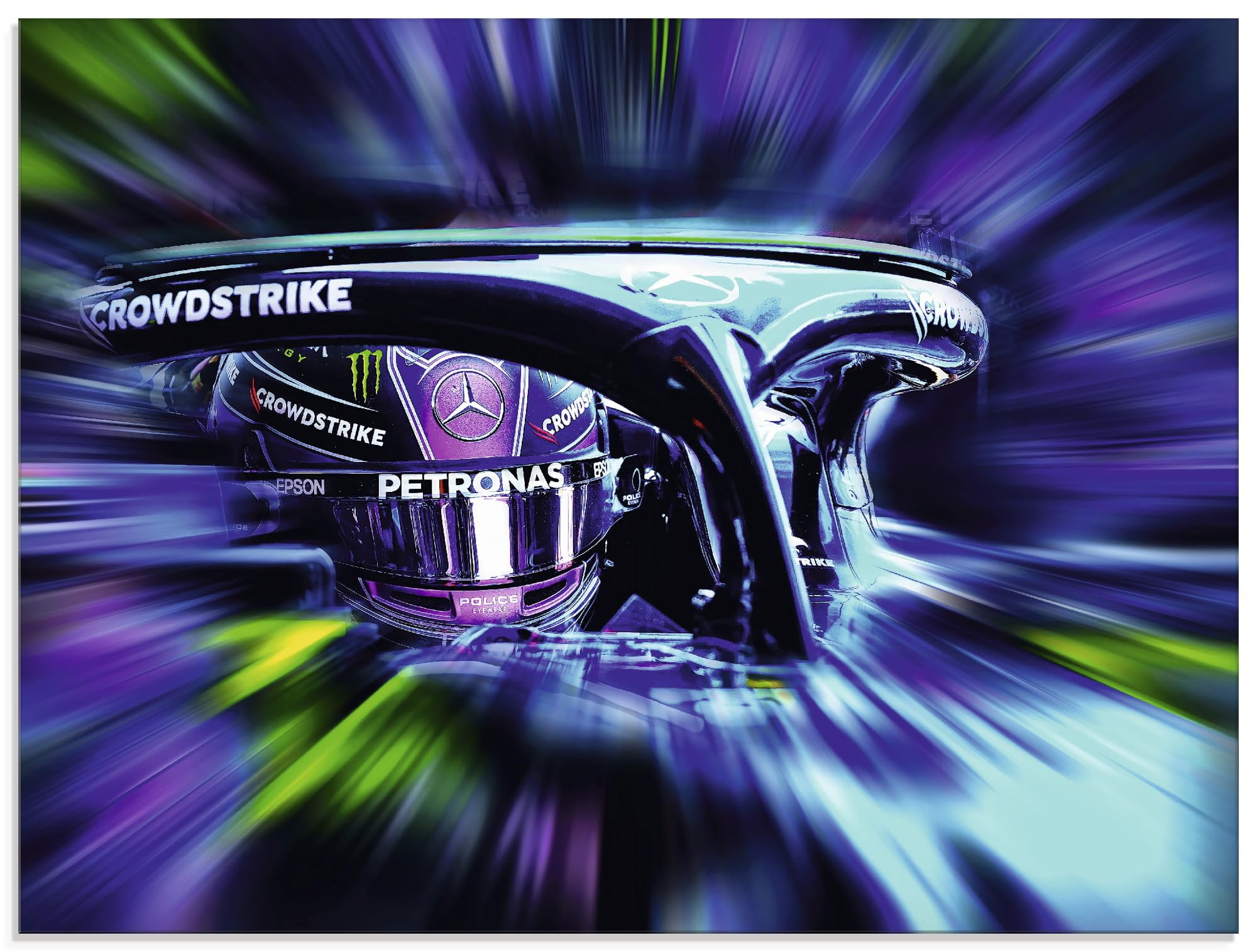 artland-glasbilder-hamilton-glasbild-60x30-cm-motorsport image 7